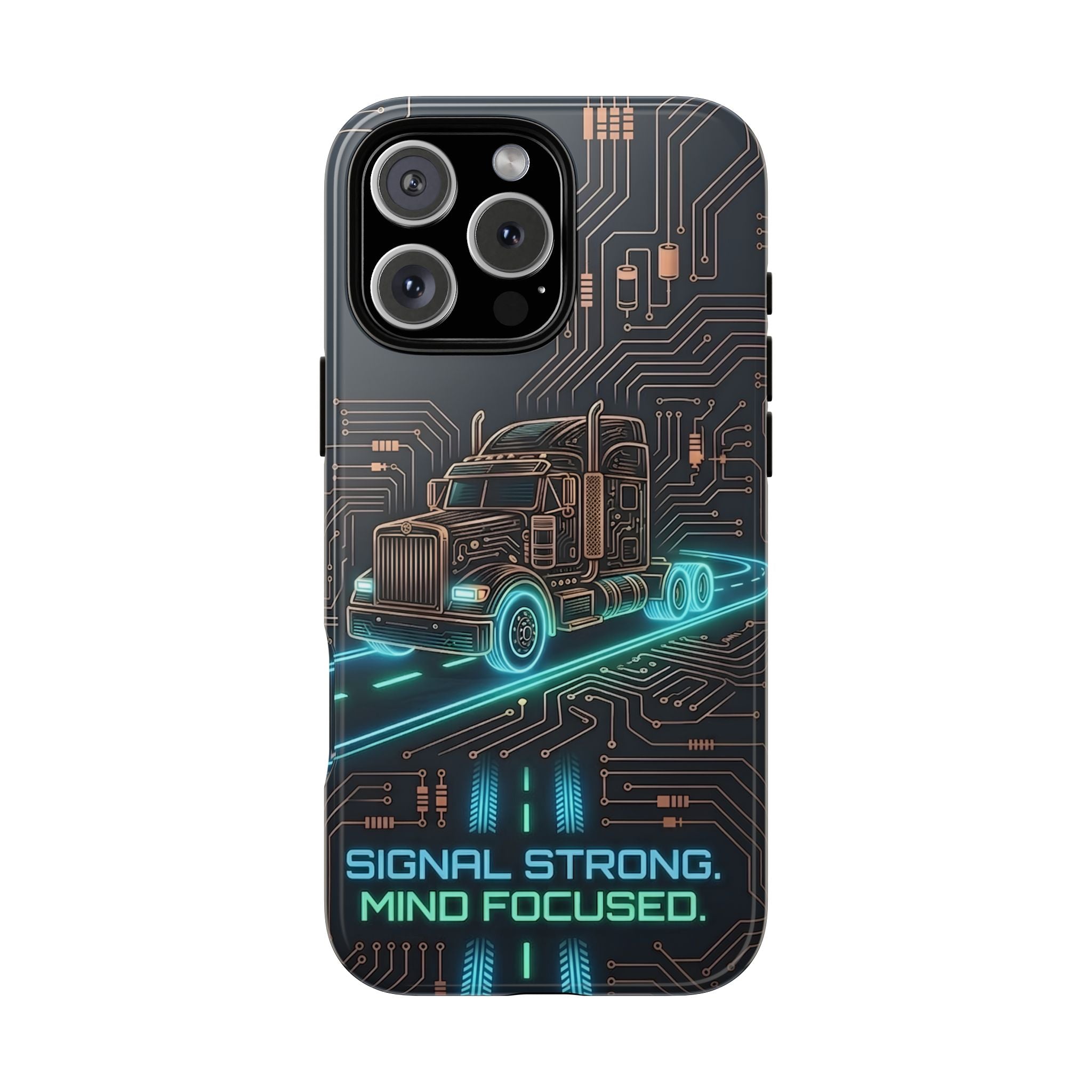 Truck Driver Gamer Phone Case — “Real Life. No Pause Button.”