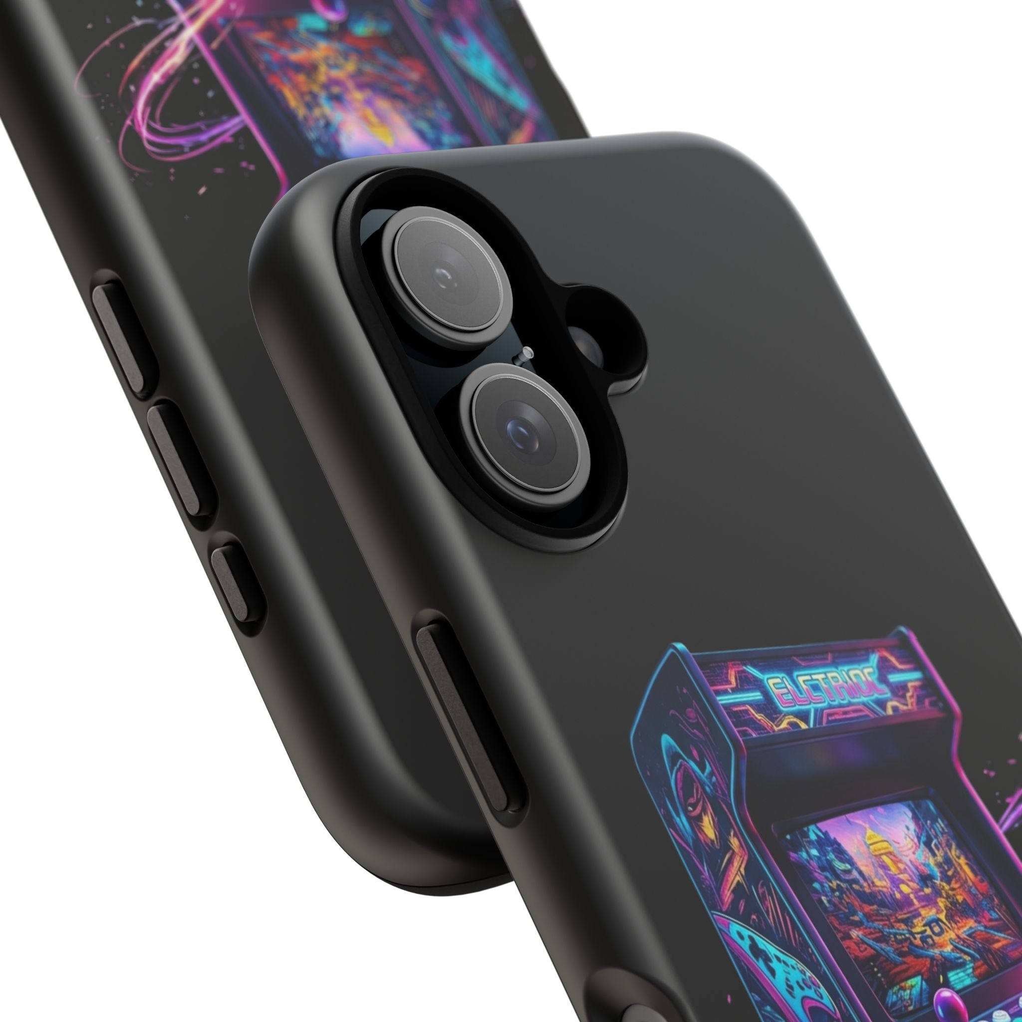 Retro Arcade Phone Case — Neon Gaming Controller Design