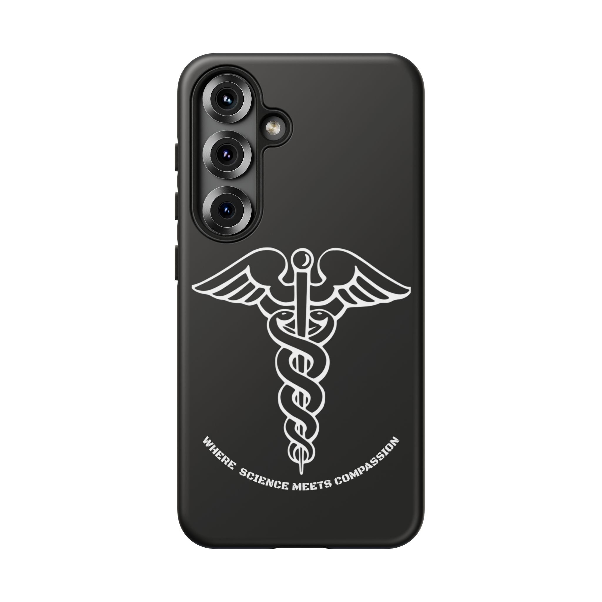 Medical Caduceus Phone Case — "Where Science Meets Compassion" Protective iPhone Cover