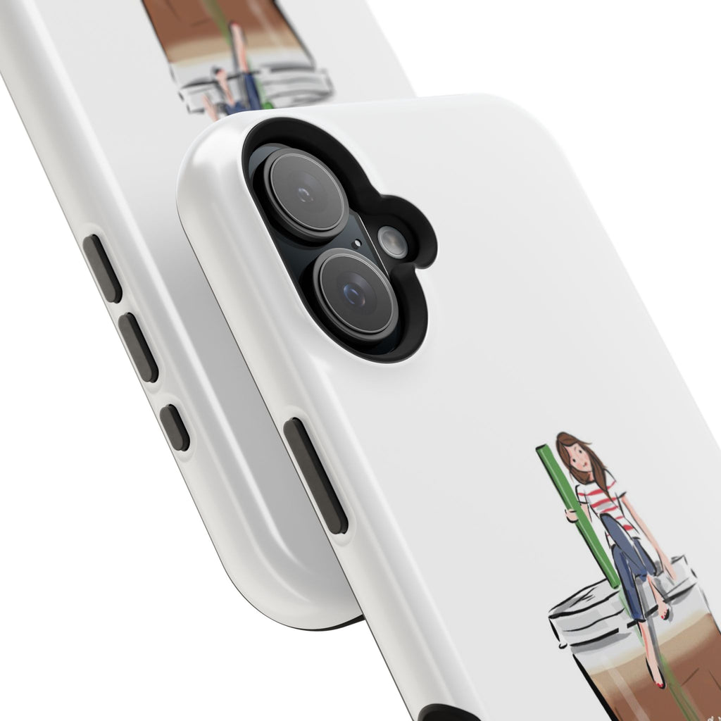 Iced Coffee & Me Phone Case — Cute Illustration 'Emotional Support Iced Coffee' Impact-Resistant Case