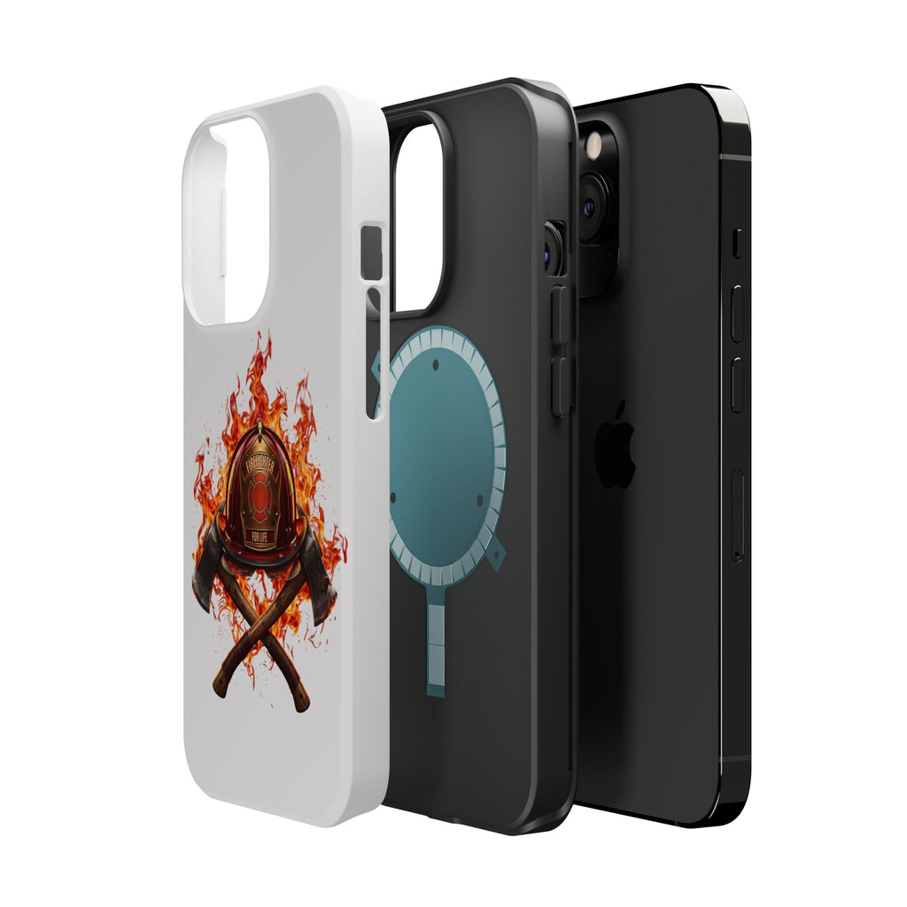 Firefighter Helmet Flames Phone Case — Station 117 Magnetic Impact-Resistant Case