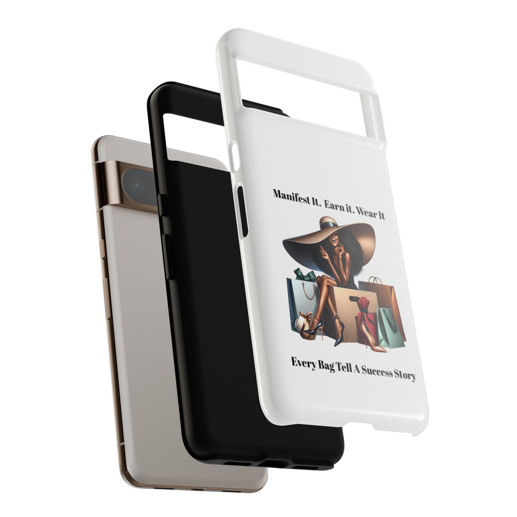 Phone Case - "Manifest It. Earn It. Wear It." Chic Shopper Design