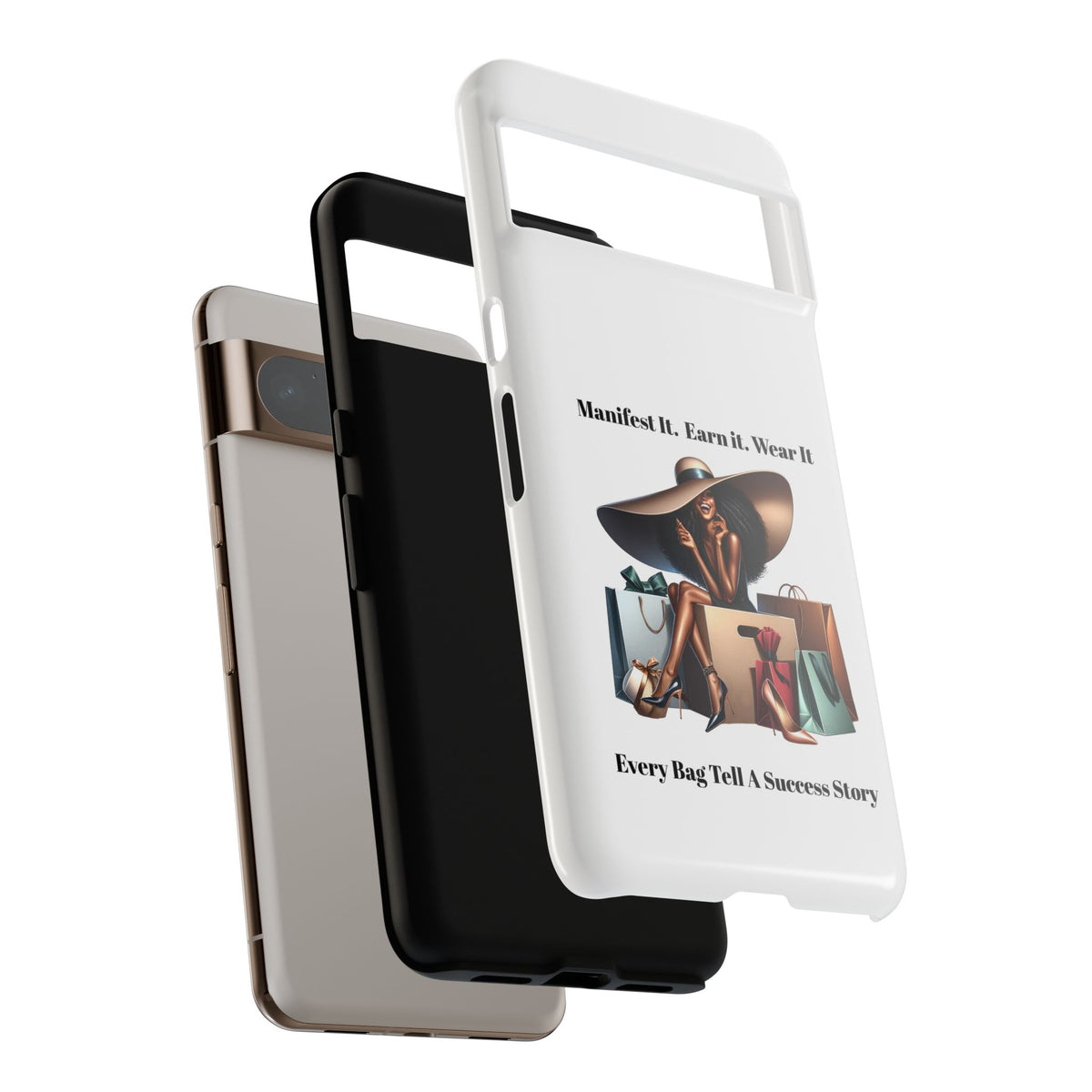 Phone Case - "Manifest It. Earn It. Wear It." Chic Shopper Design