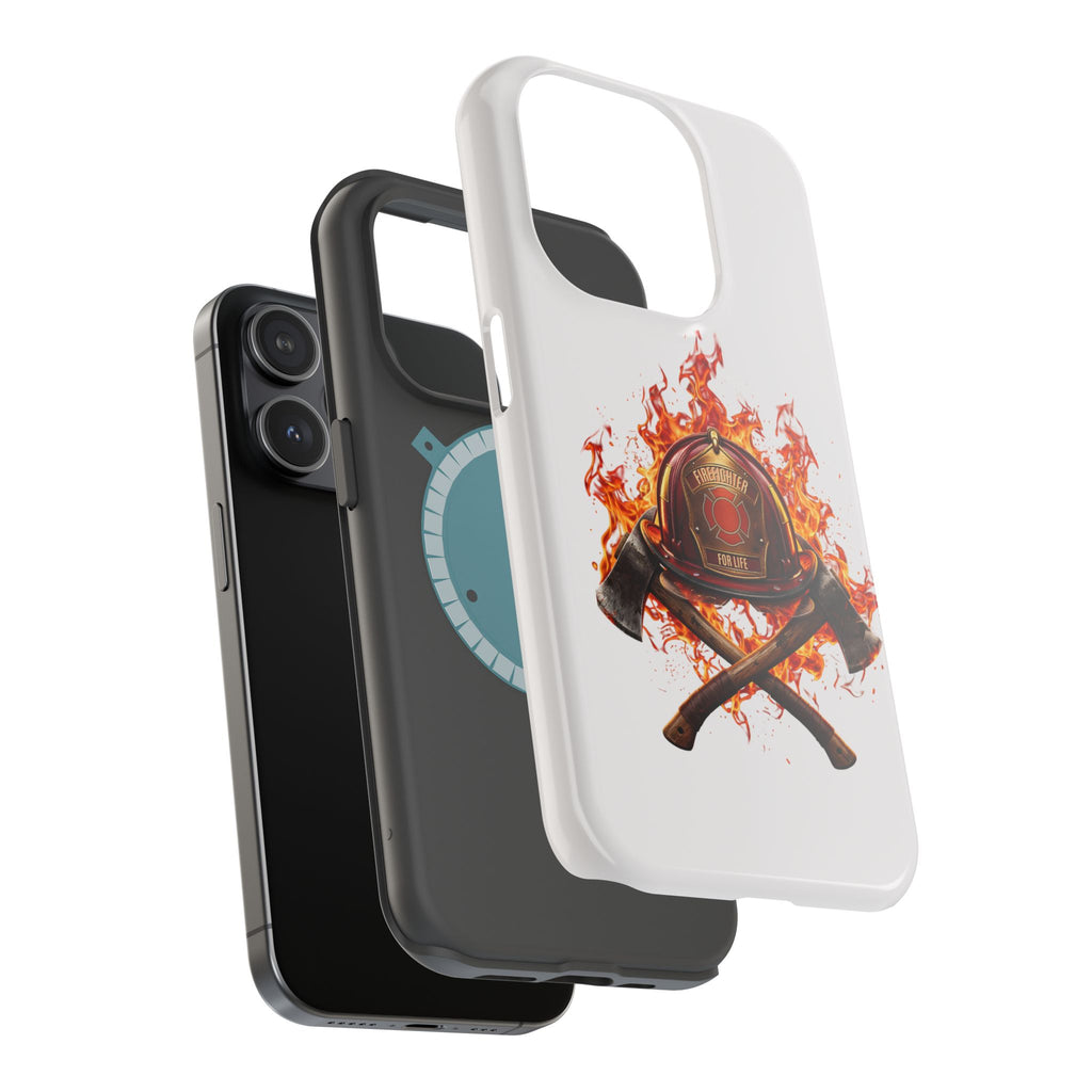 Firefighter Helmet Flames Phone Case — Station 117 Magnetic Impact-Resistant Case