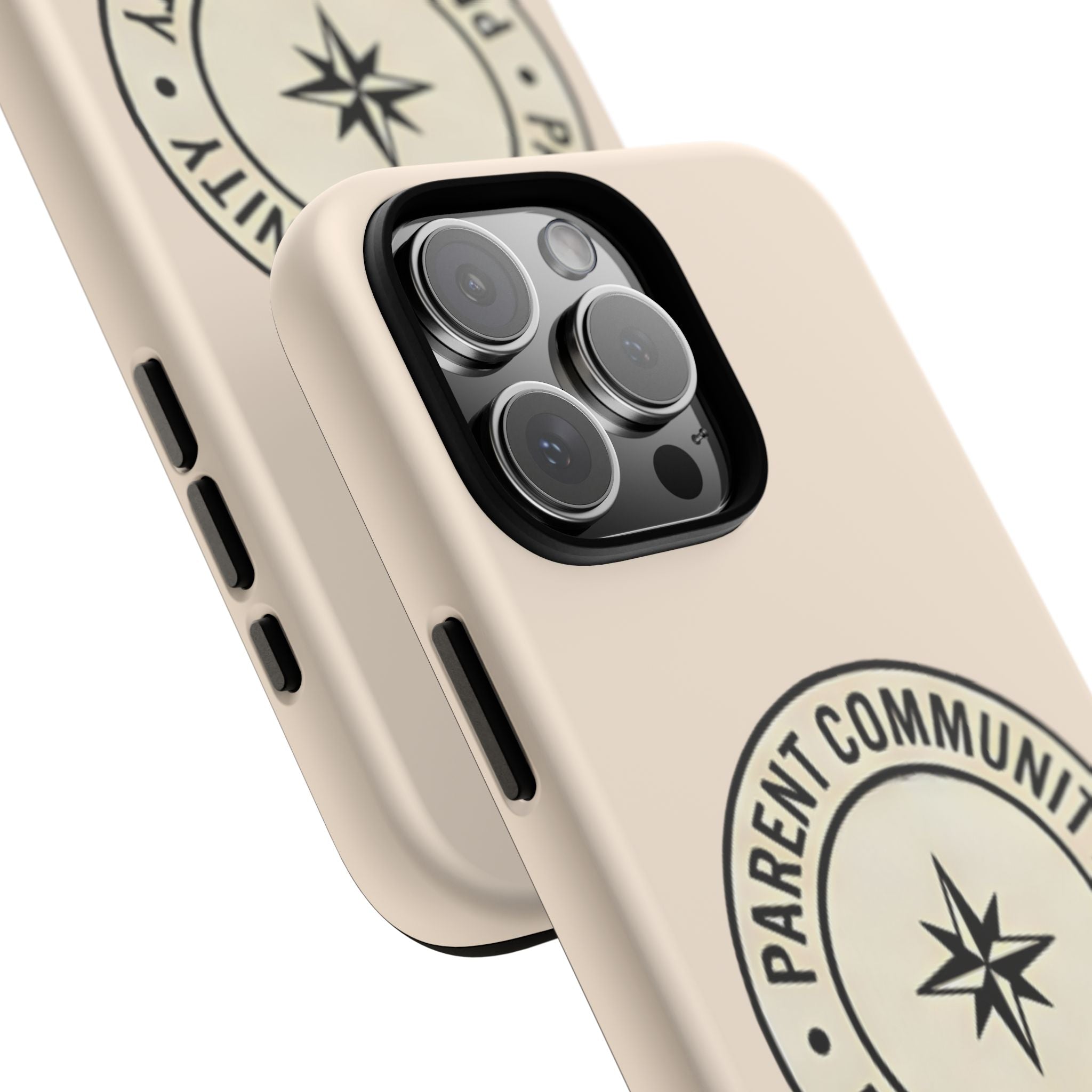 Parent Community Tough Phone Case — Durable Compass Logo Protective Cover