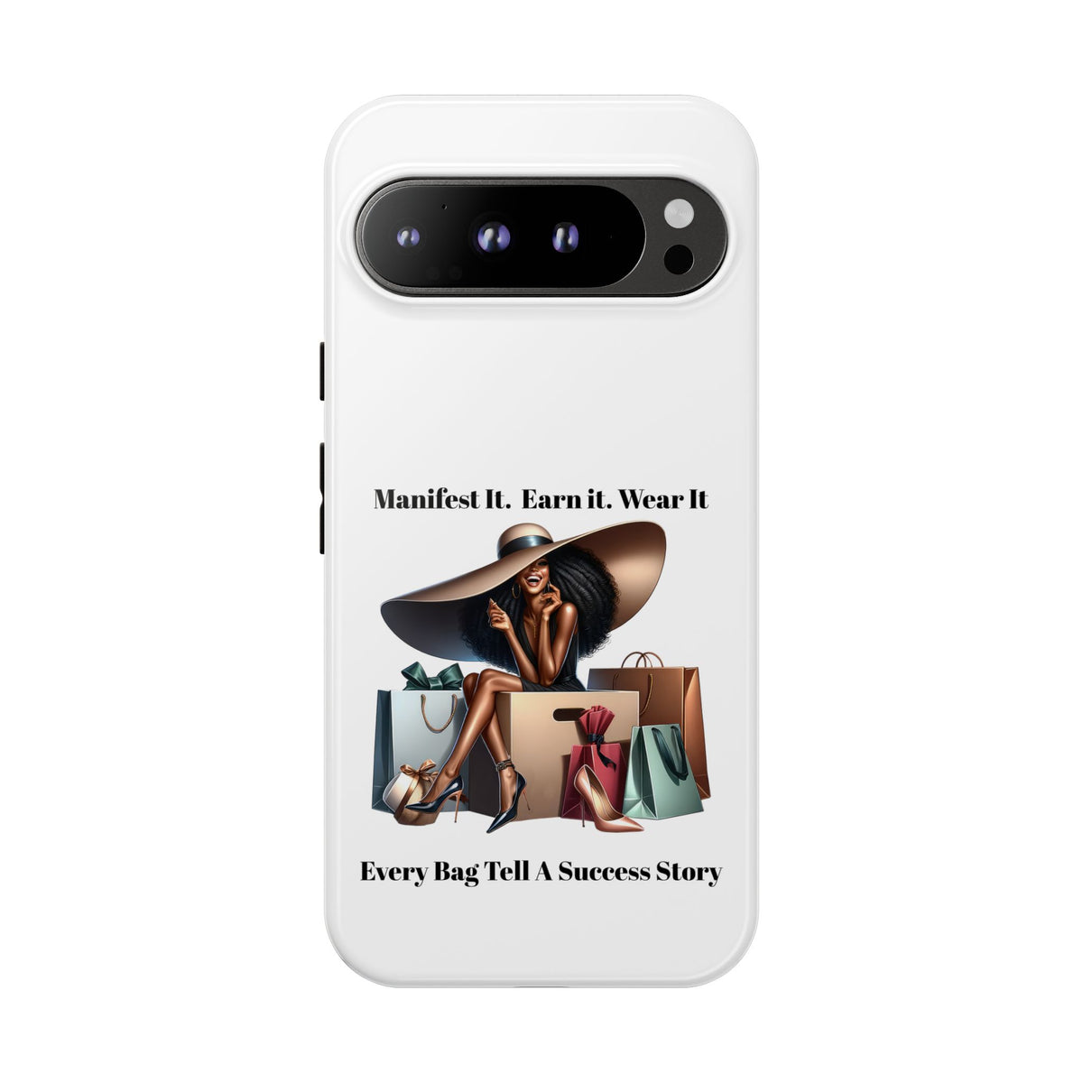 Phone Case - "Manifest It. Earn It. Wear It." Chic Shopper Design