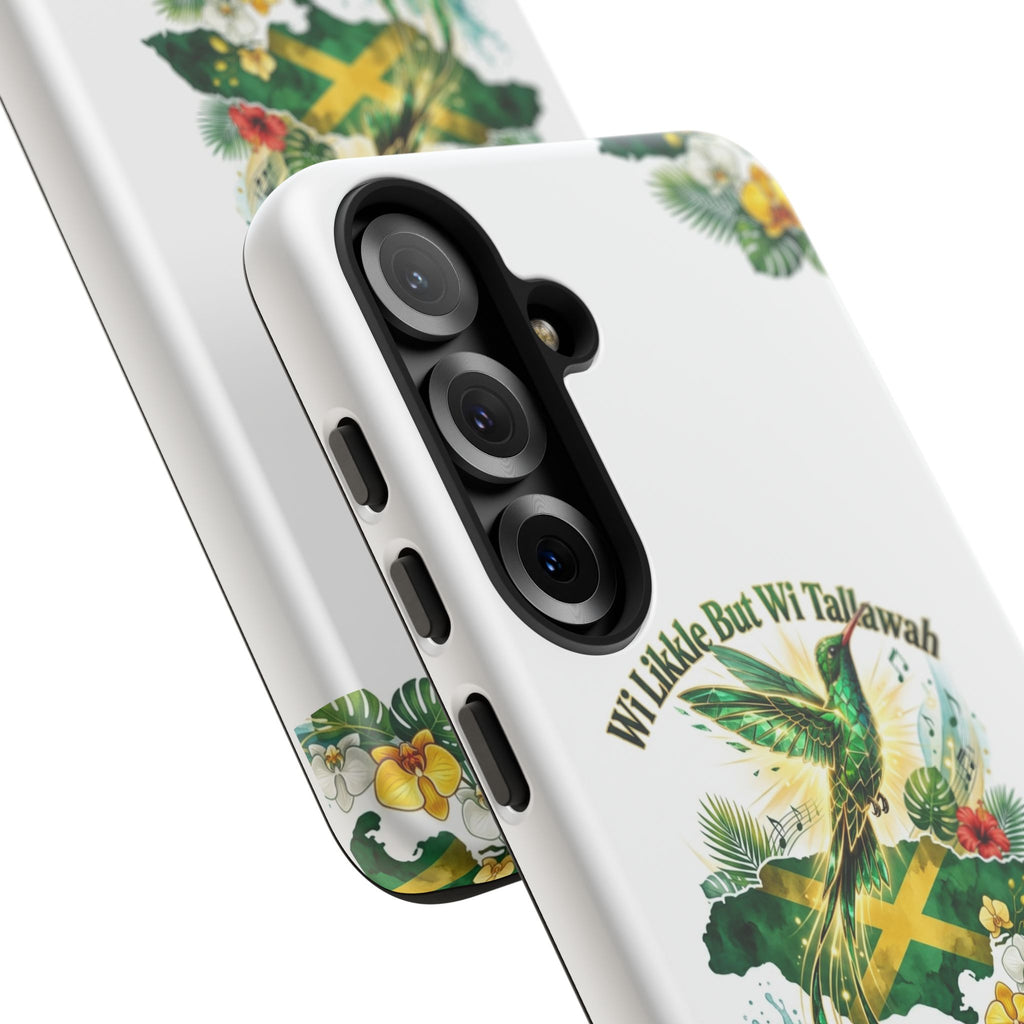 Jamaica Hummingbird Phone Case — “Wi Likkle But Wi Tallawah” Tropical Protective Cover