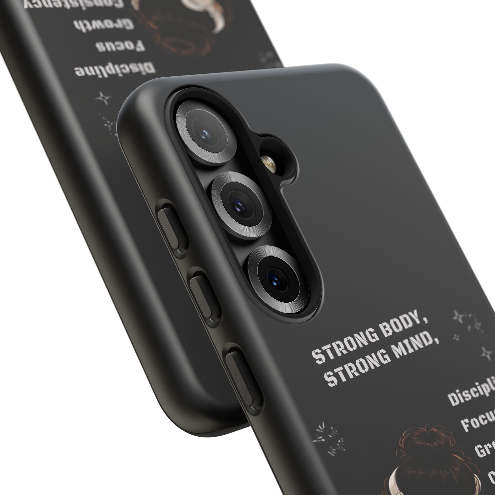 Strong Body, Strong Mind Phone Case — Motivational Fitness Protective Case
