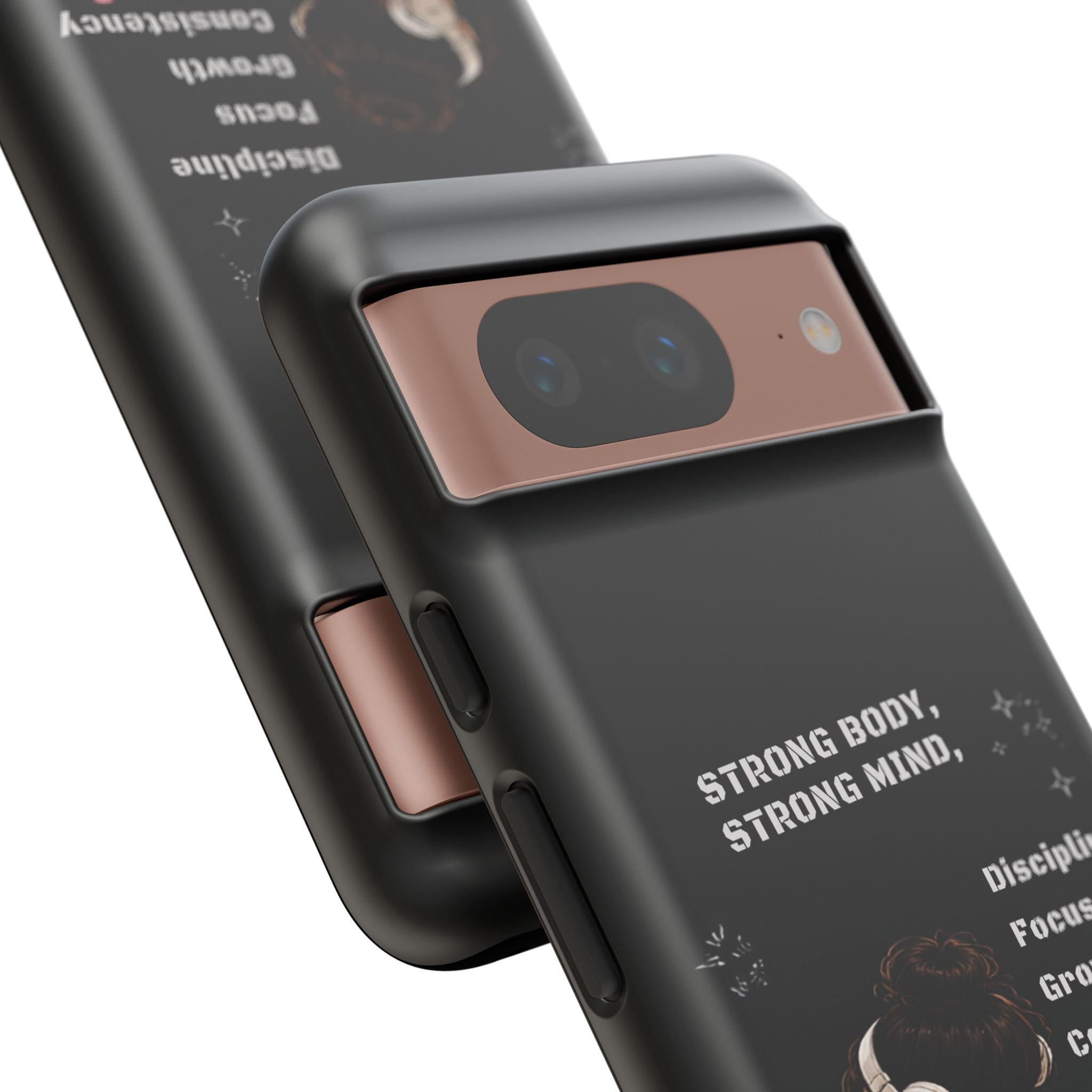 Strong Body, Strong Mind Phone Case — Motivational Fitness Protective Case