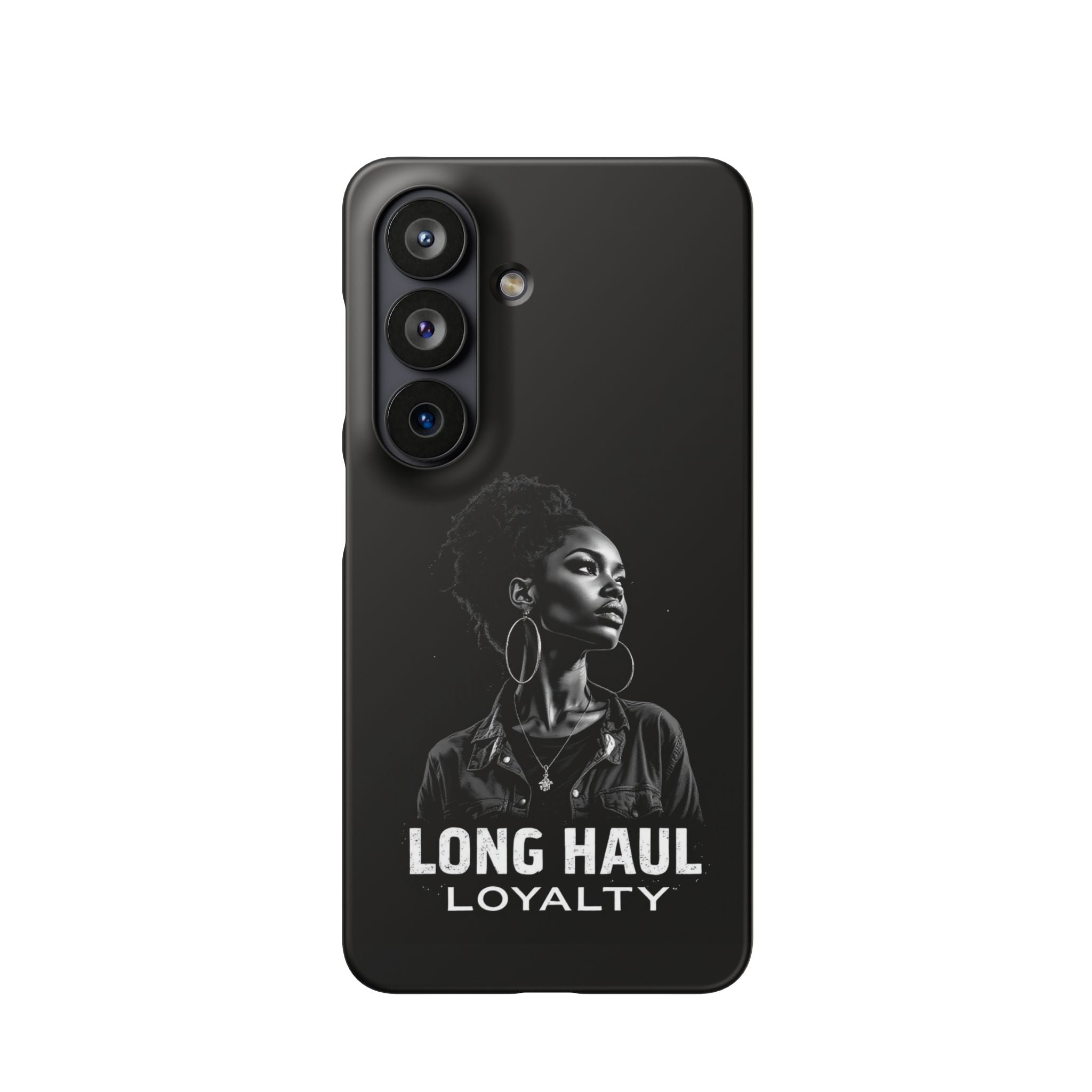Phone Case — "Long Haul Loyalty" Black Portrait Snap Case