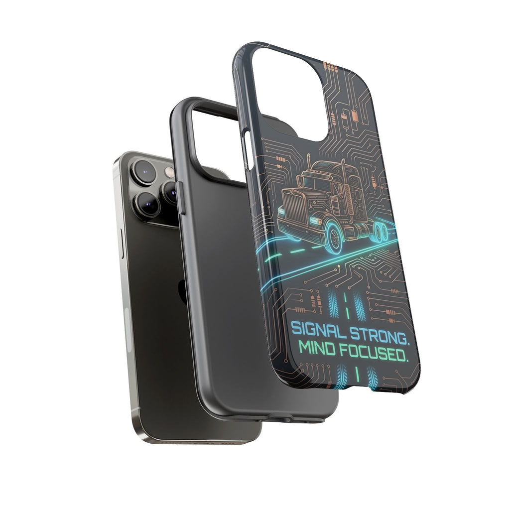 Truck Driver Gamer Phone Case — “Real Life. No Pause Button.”