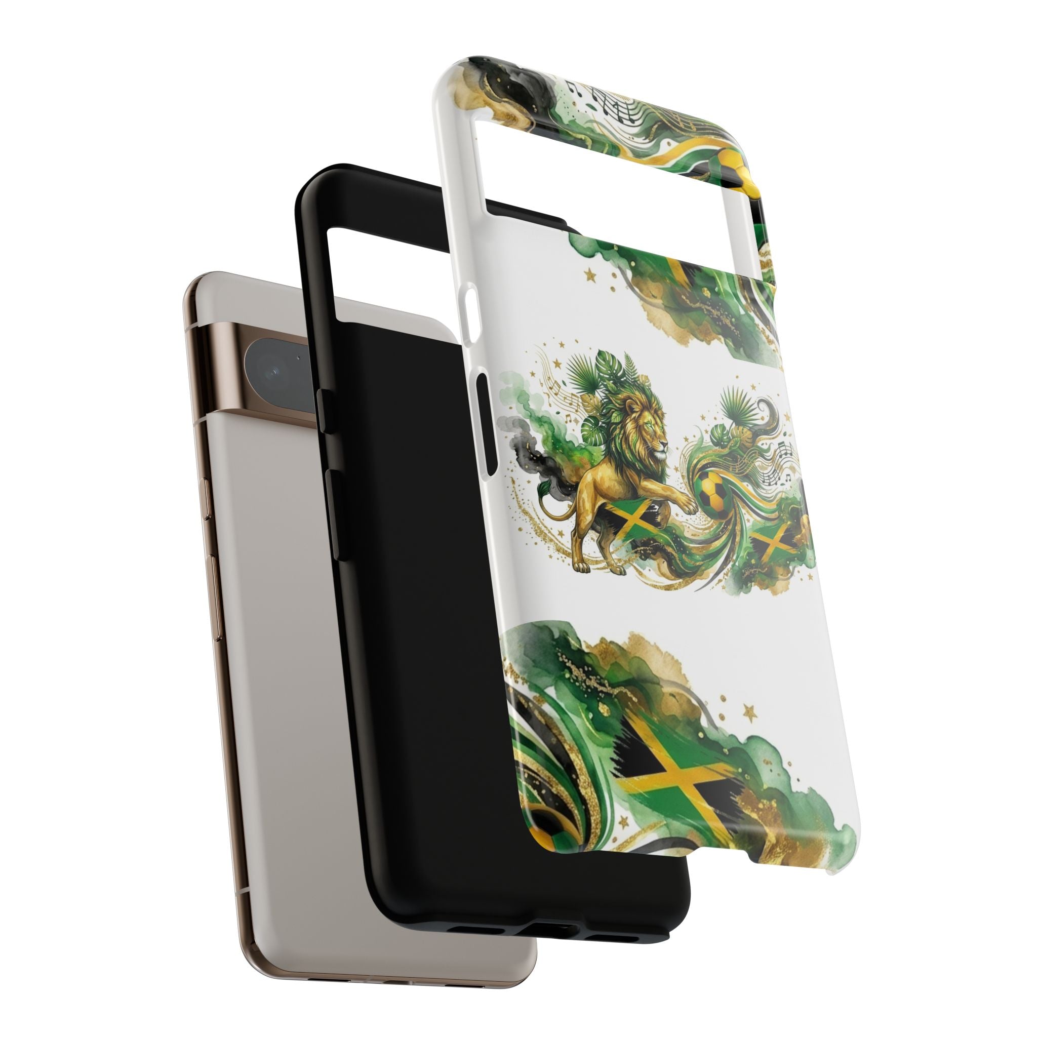 Jamaica Lion Phone Case — Jamaican Flag Rasta Protective Tough Case