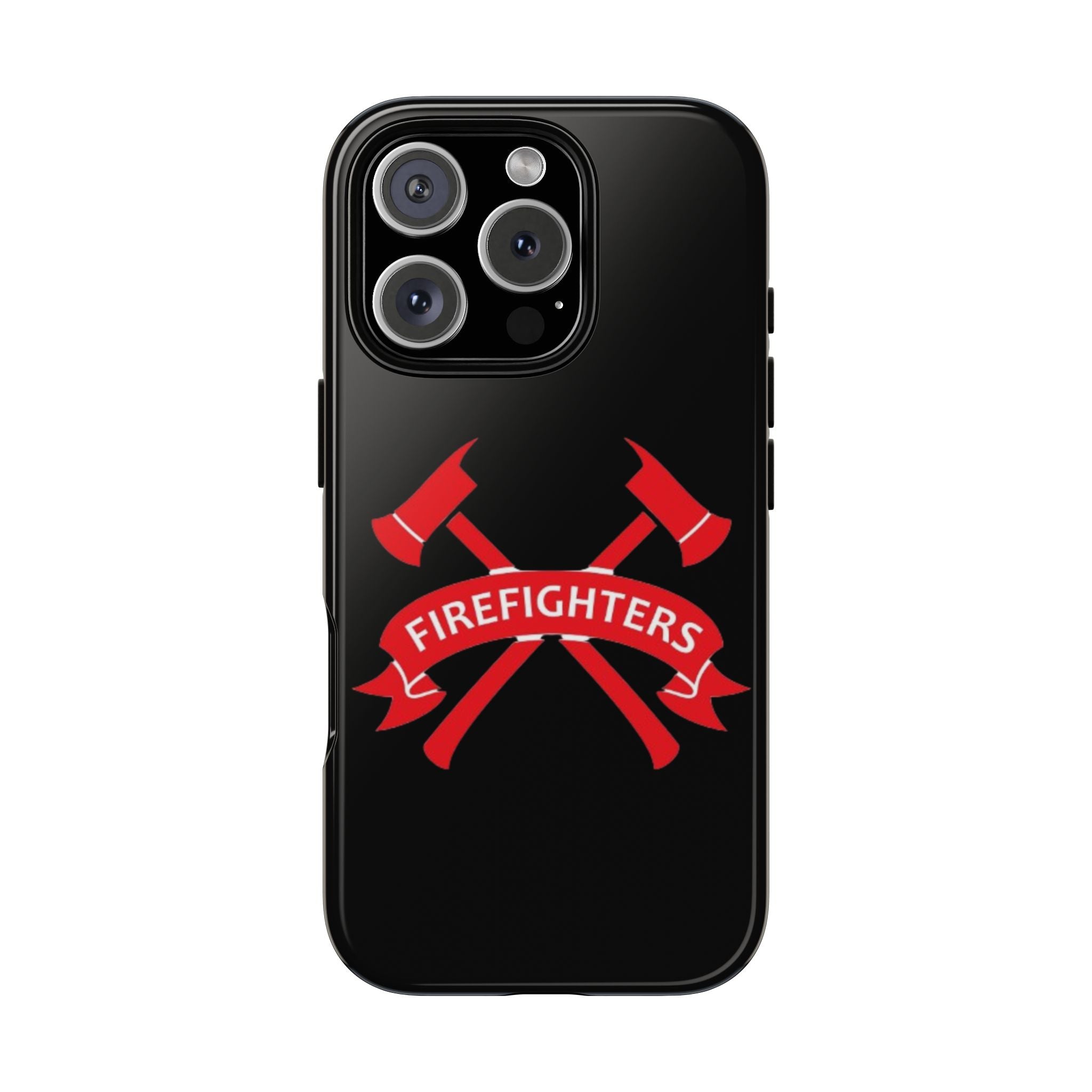 Firefighters Tough Phone Case — Red Crossed Axes Design