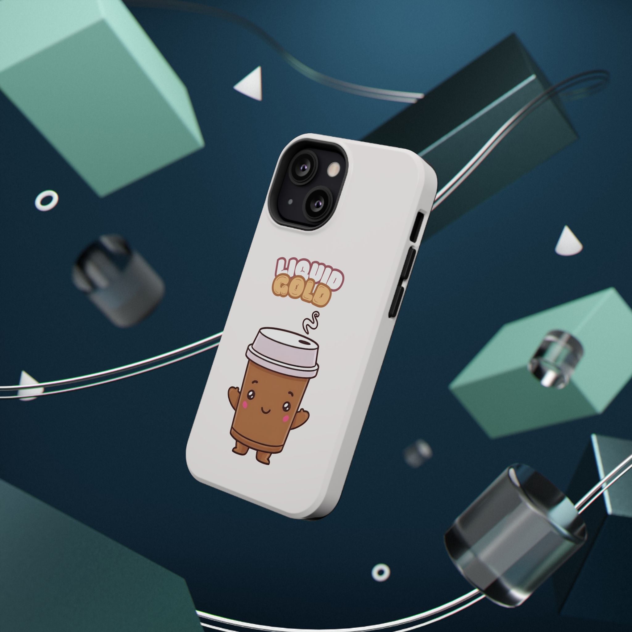 Coffee Cup Phone Case – “Liquid Gold” Cute Kawaii Espresso Impact-Resistant Case