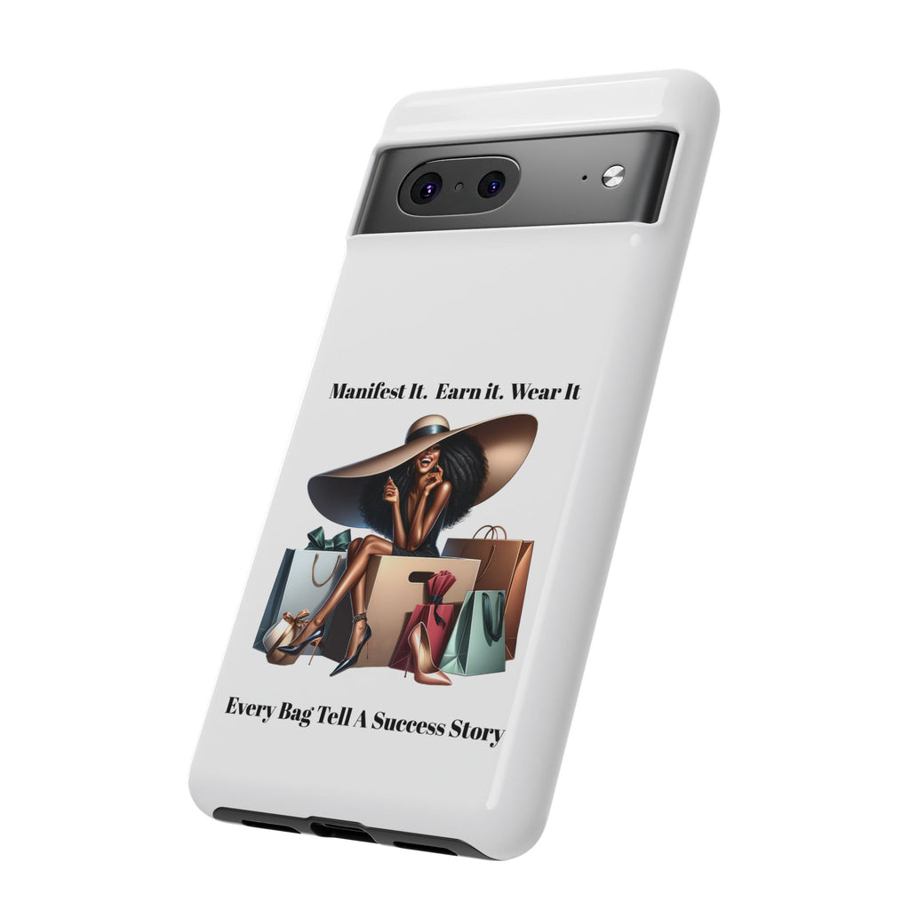Phone Case - "Manifest It. Earn It. Wear It." Chic Shopper Design
