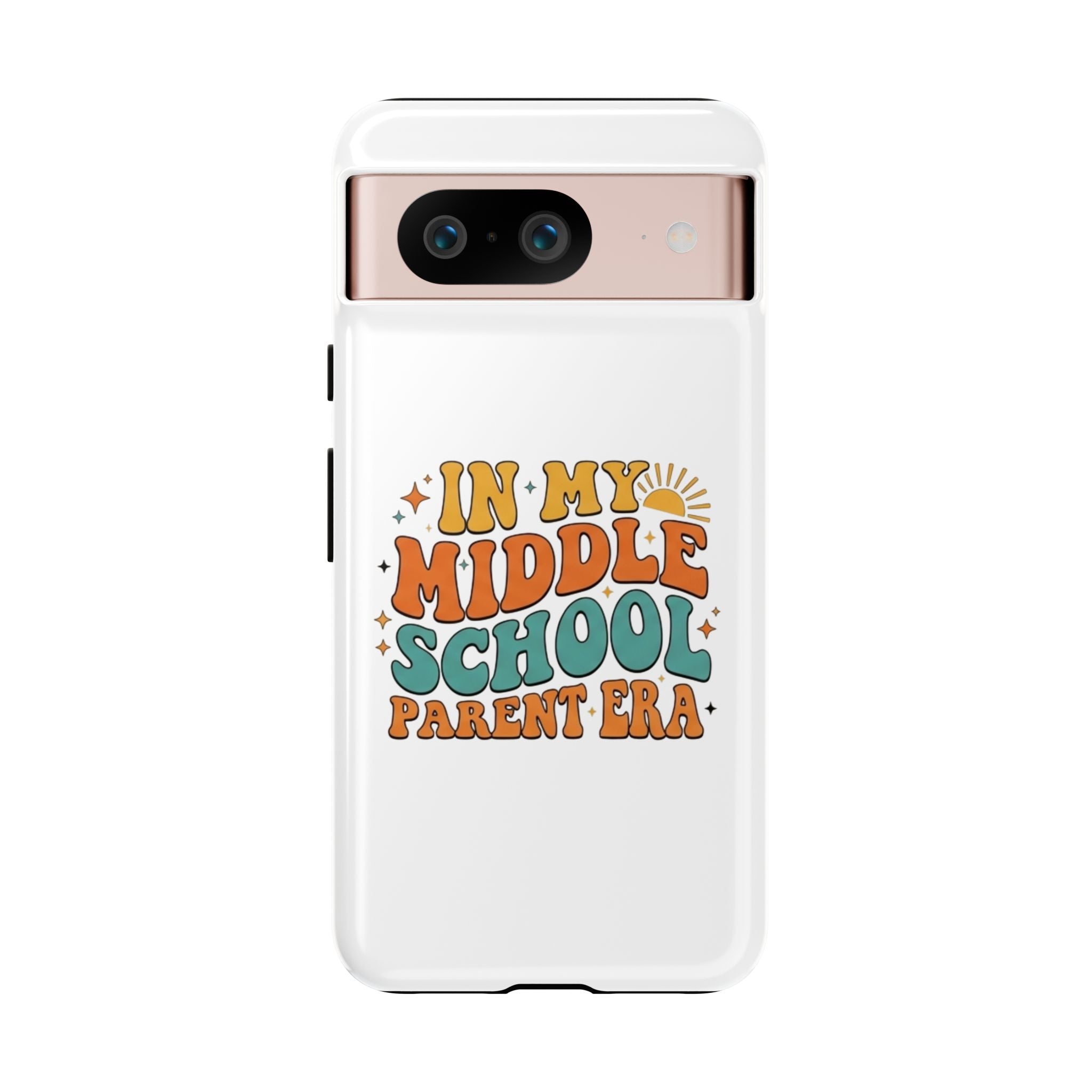 Middle School Parent Phone Case — "In My Middle School Parent Era" Retro Design