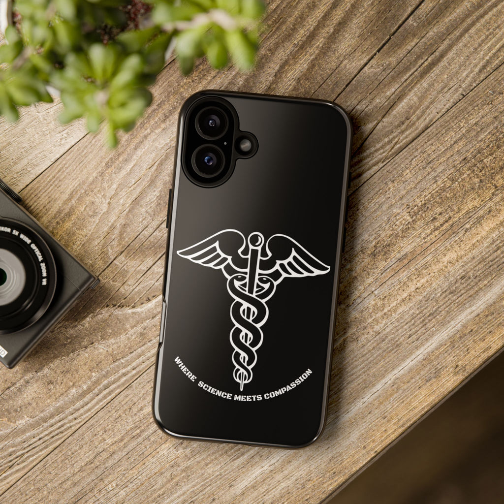 Medical Caduceus Phone Case — "Where Science Meets Compassion" Protective iPhone Cover