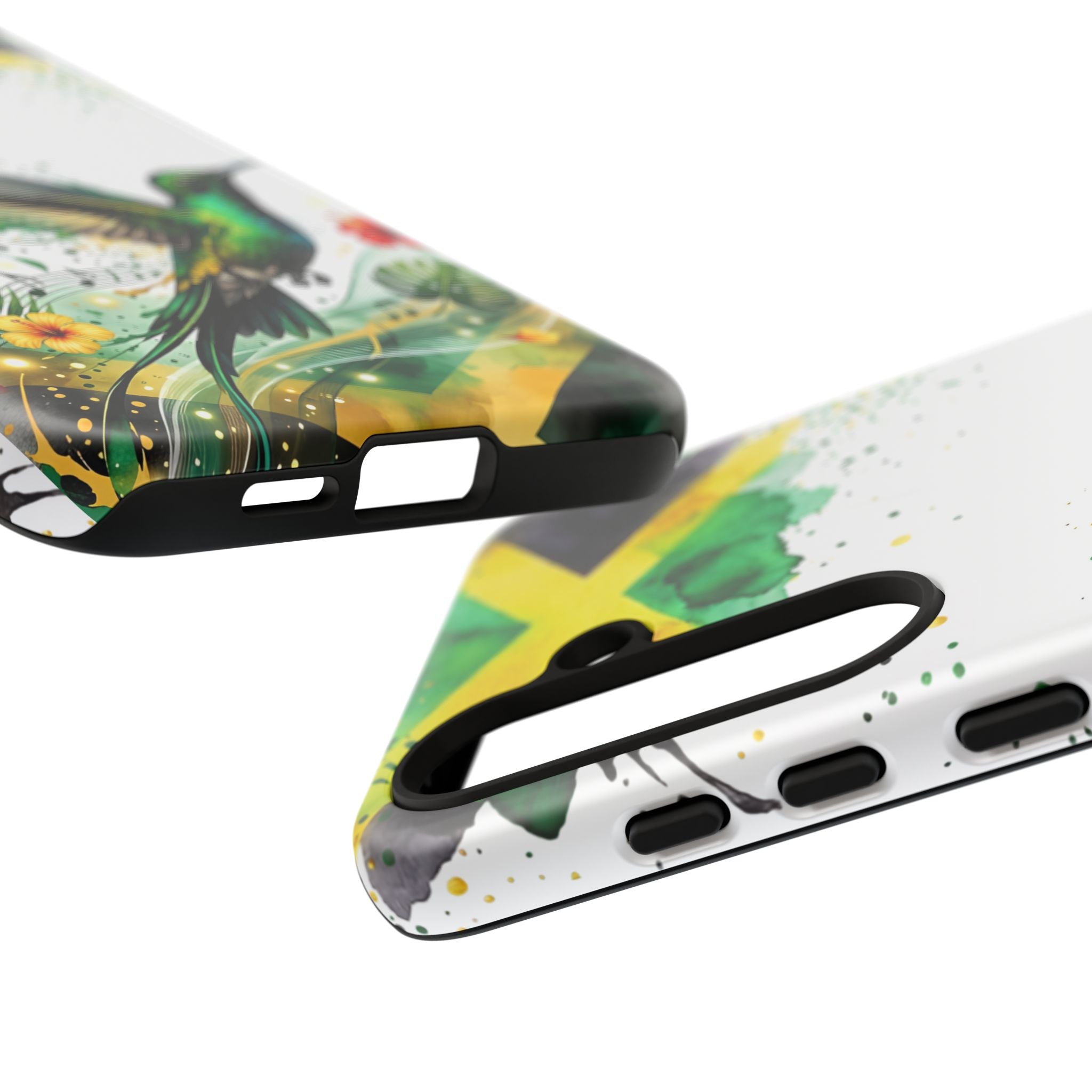 Hummingbird Jamaica Tough Phone Case – Tropical Floral Protective Cover