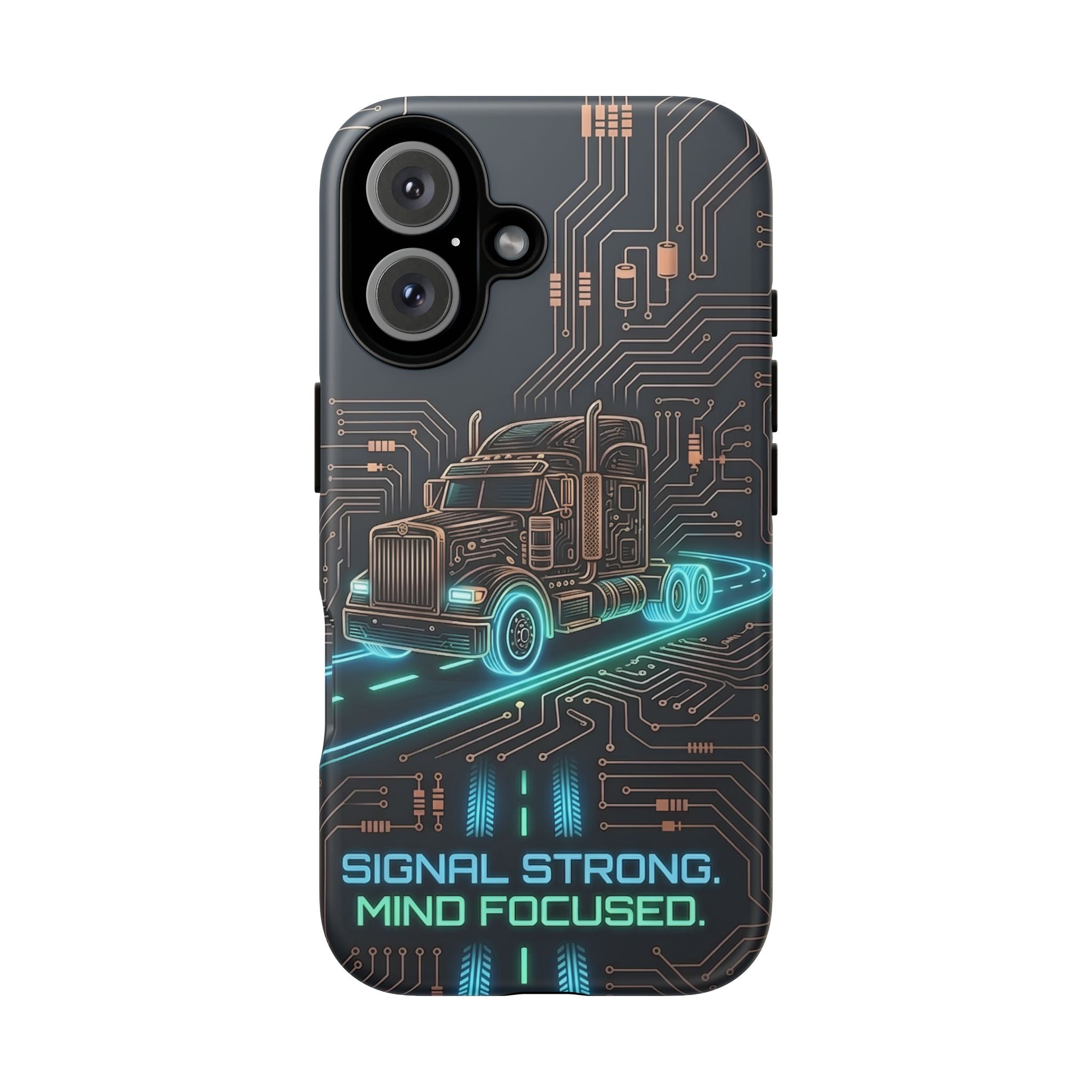 Truck Driver Gamer Phone Case — “Real Life. No Pause Button.”