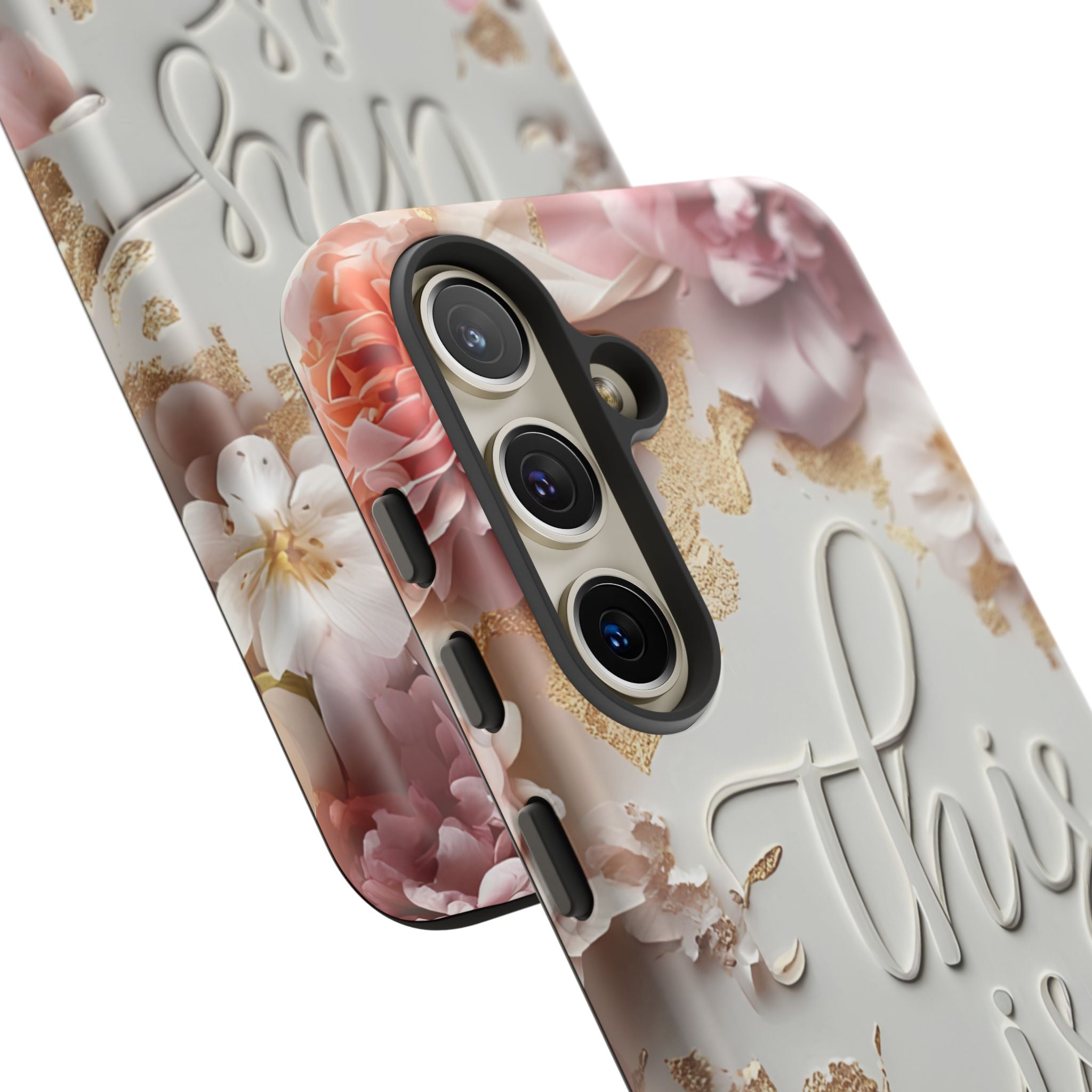 Phone Case — "This Is Me" Floral Tough Case