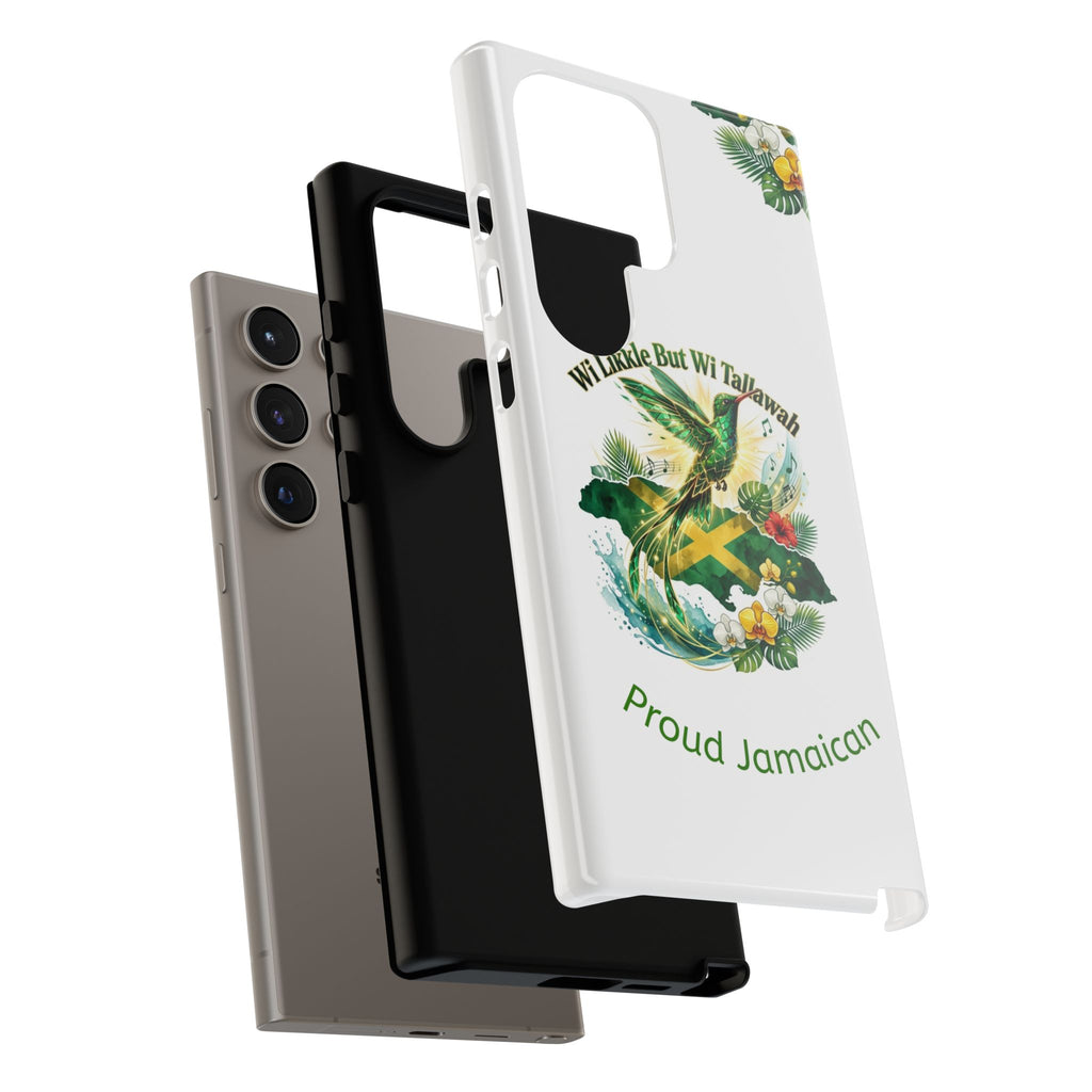 Jamaica Hummingbird Phone Case — “Wi Likkle But Wi Tallawah” Tropical Protective Cover