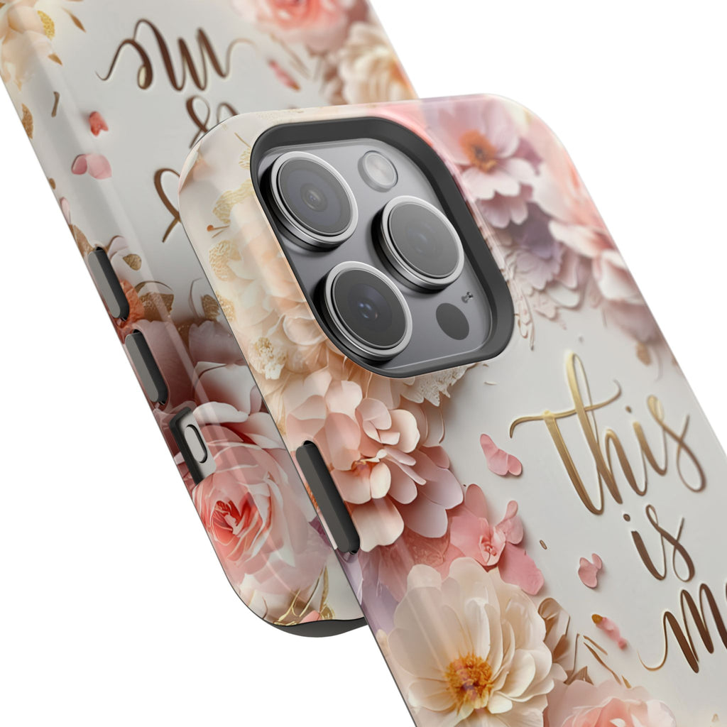 Floral "This Is Me" Phone Case — Impact-Resistant Floral Protective Cover