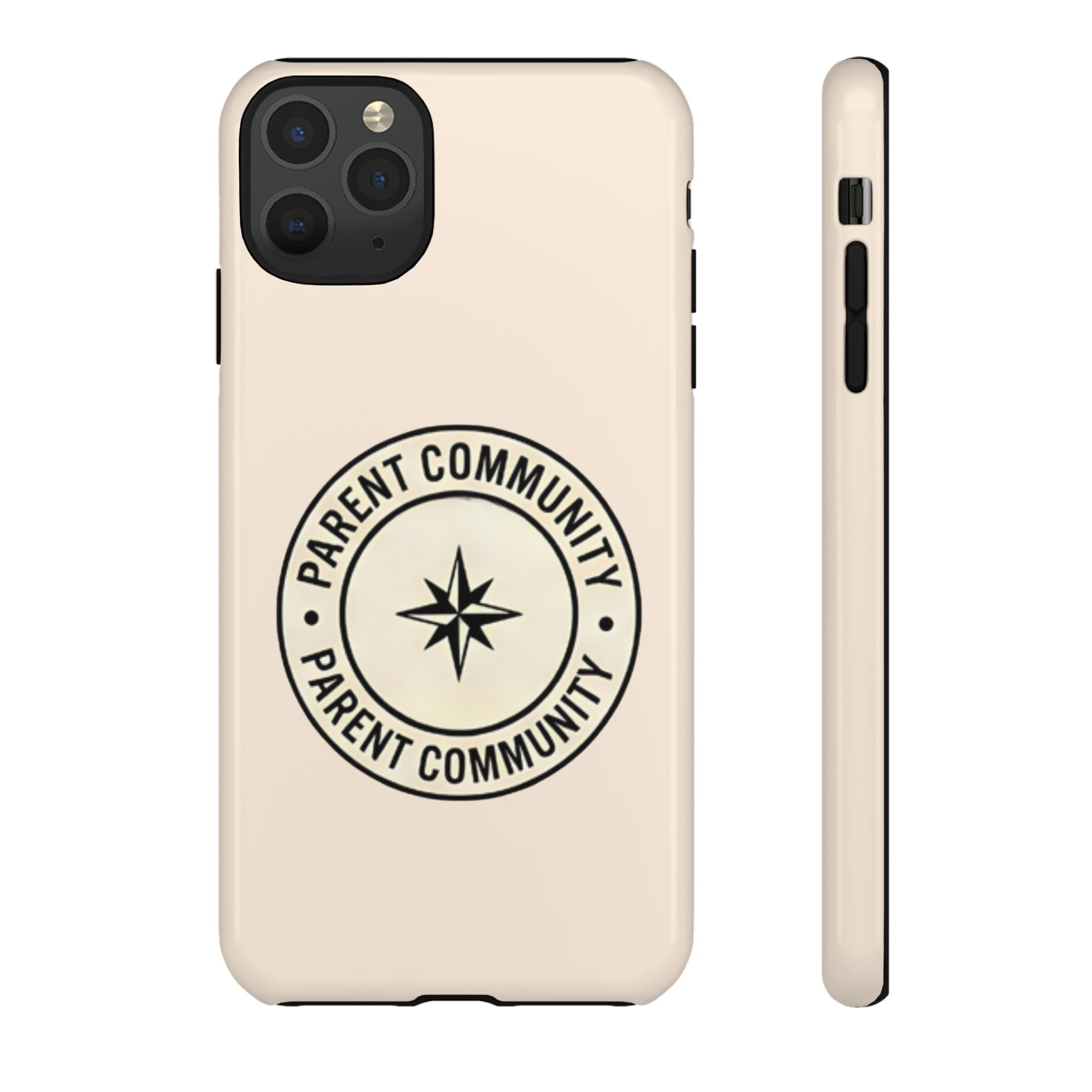 Parent Community Tough Phone Case — Durable Compass Logo Protective Cover