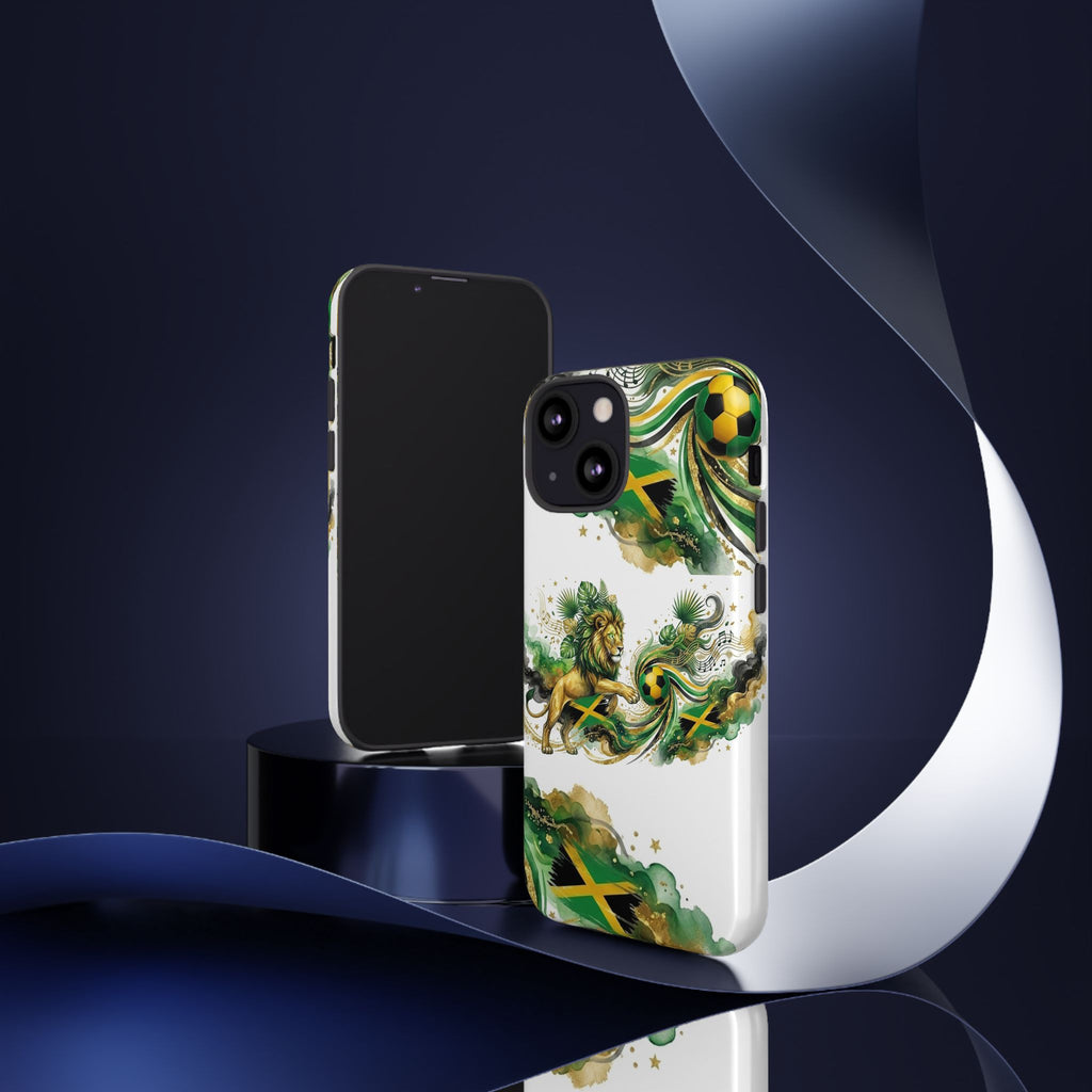 Jamaica Lion Phone Case — Jamaican Flag Rasta Protective Tough Case