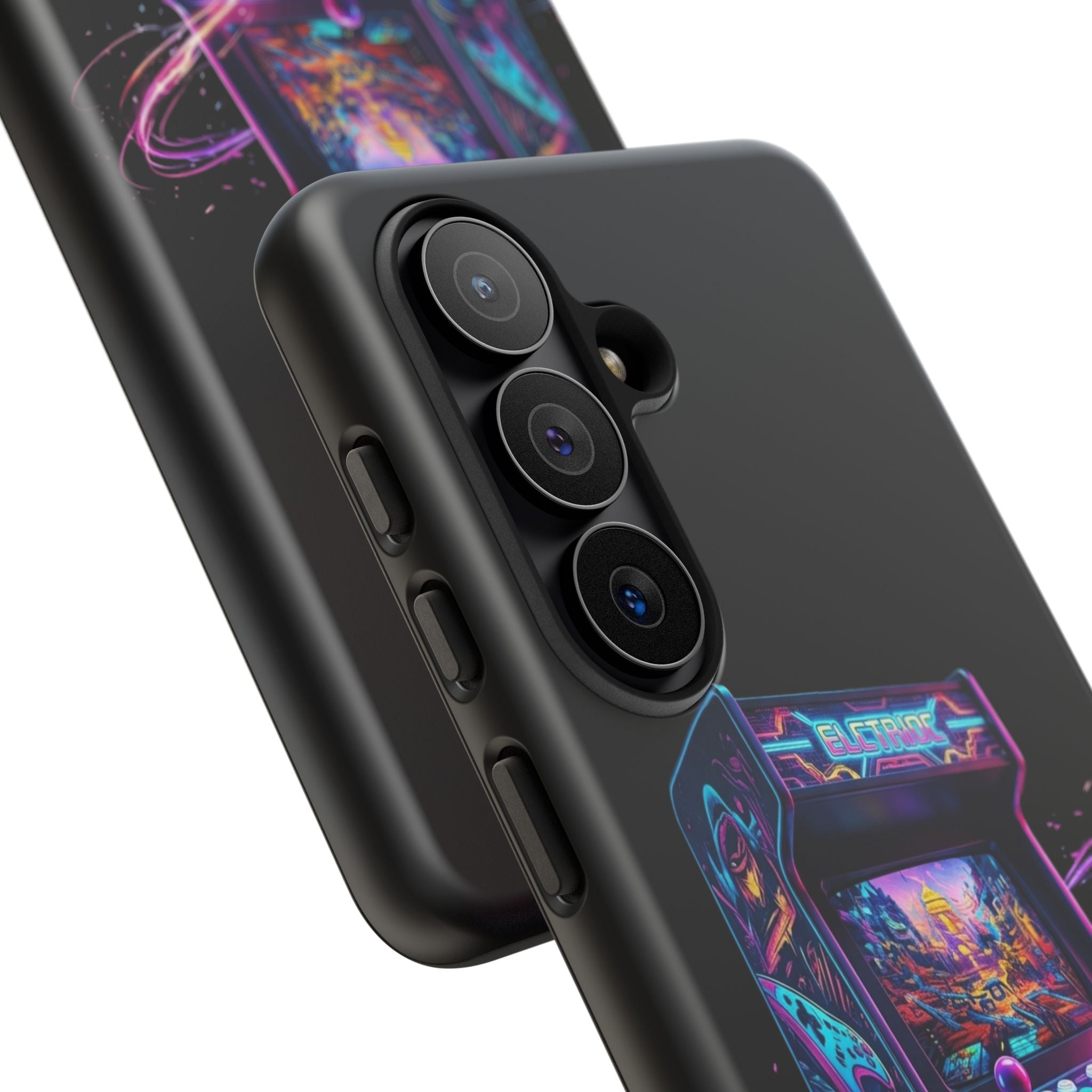 Retro Arcade Phone Case — Neon Gaming Controller Design