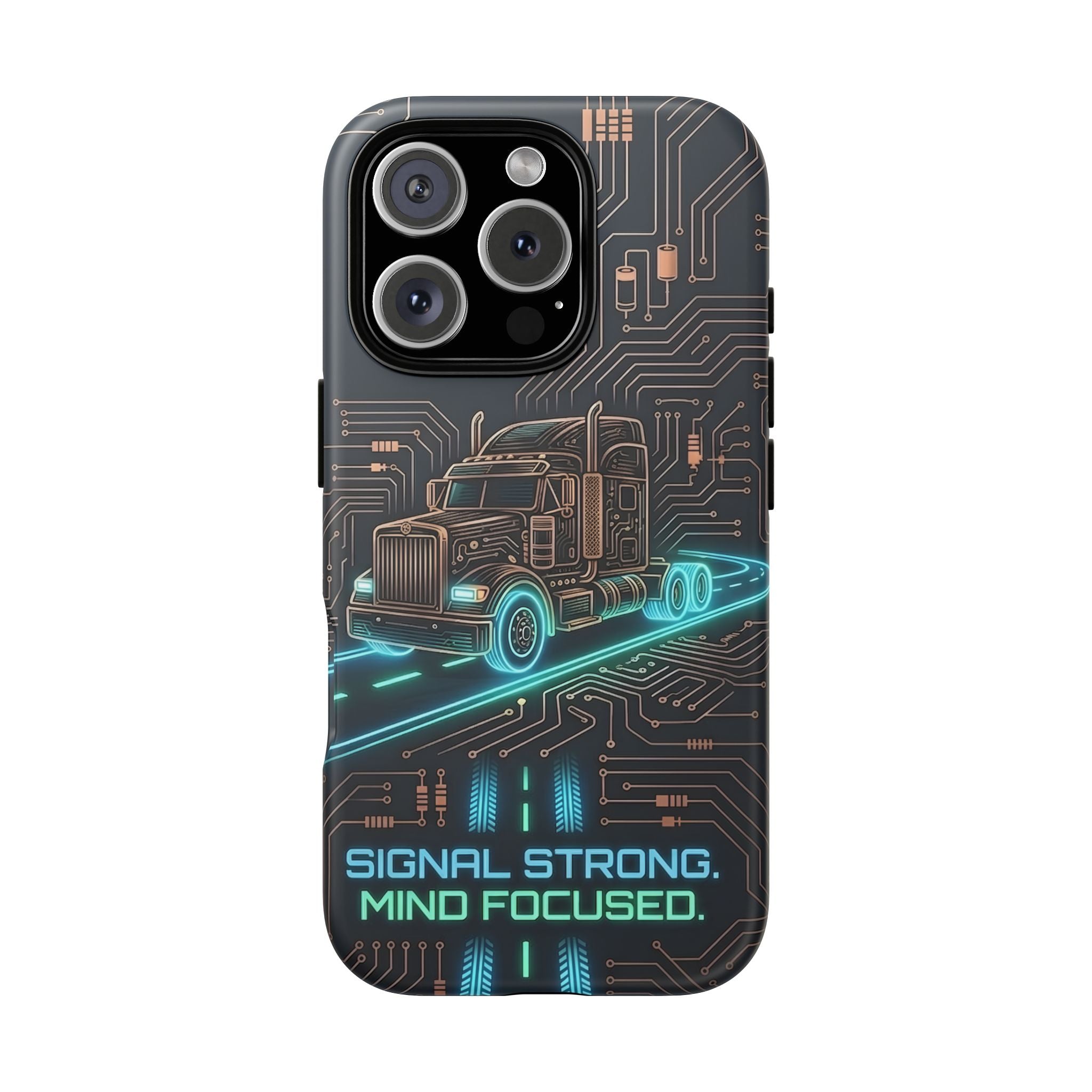 Truck Driver Gamer Phone Case — “Real Life. No Pause Button.”