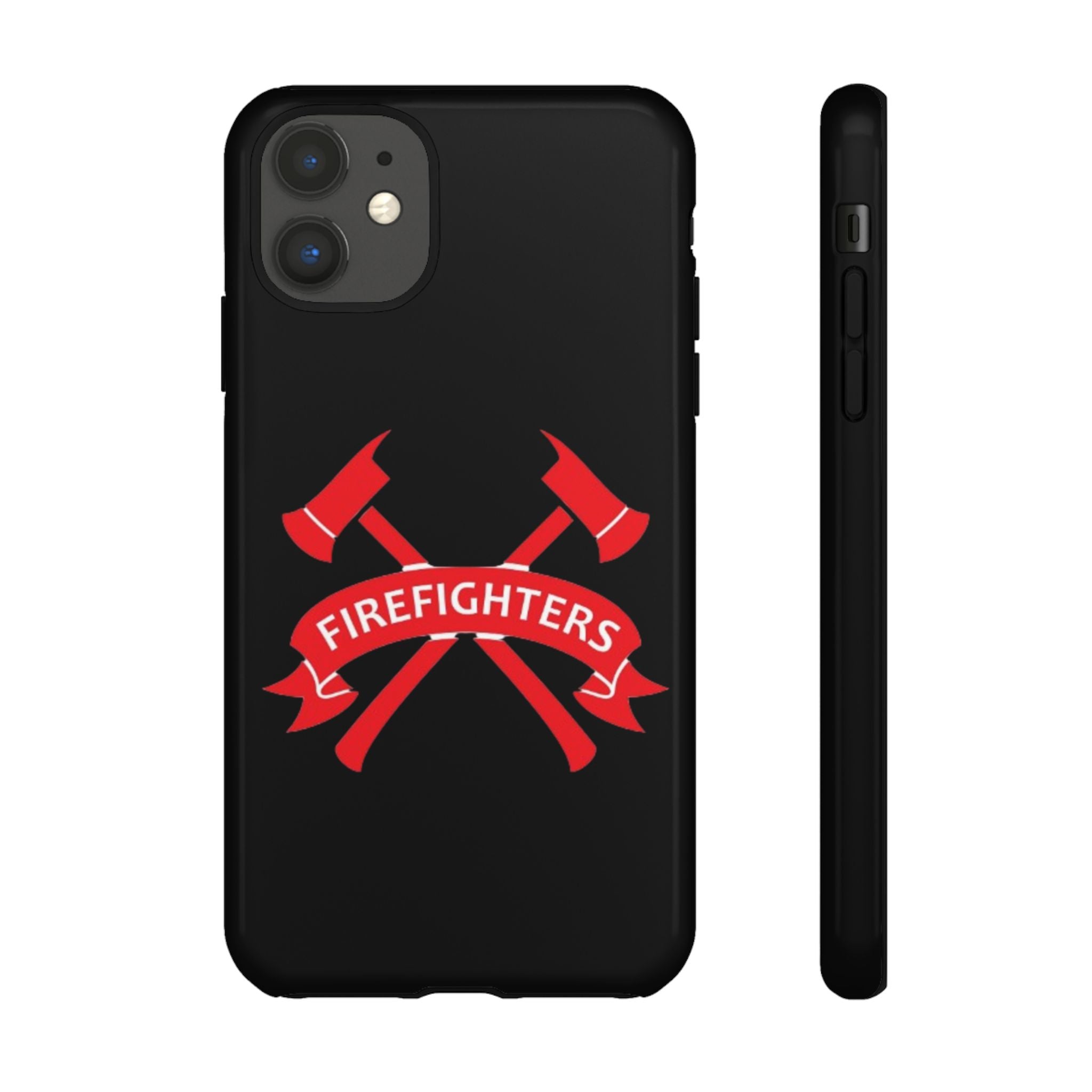 Firefighters Tough Phone Case — Red Crossed Axes Design