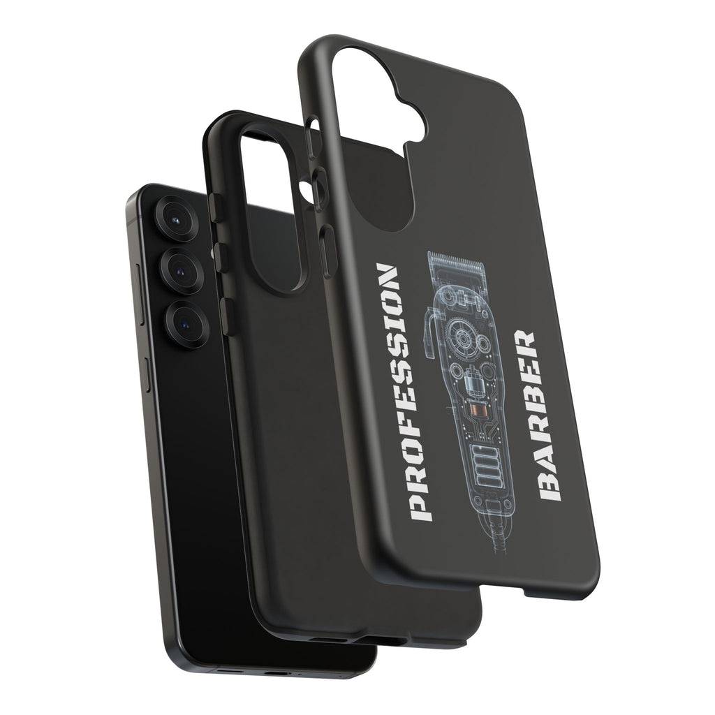 Barber Clip Cord X‑Ray Tough Phone Case – Professional Barber Gift
