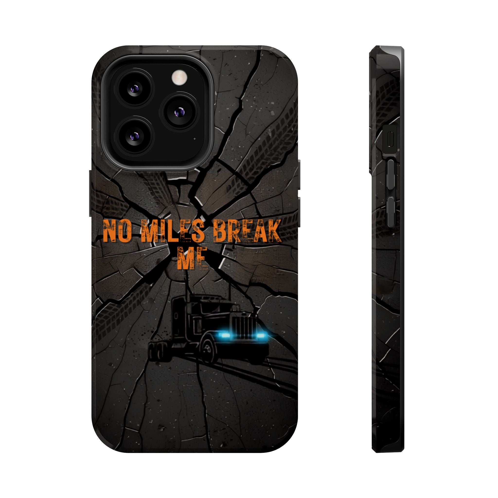 Phone Case — Fiery Semi Truck Magnetic Impact-Resistant Case