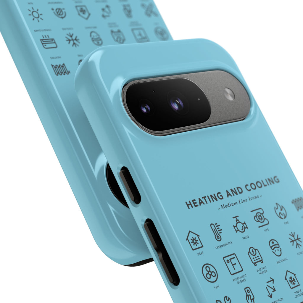 Heating and Cooling Icons Phone Case – HVAC Technician Protective Phone Cover
