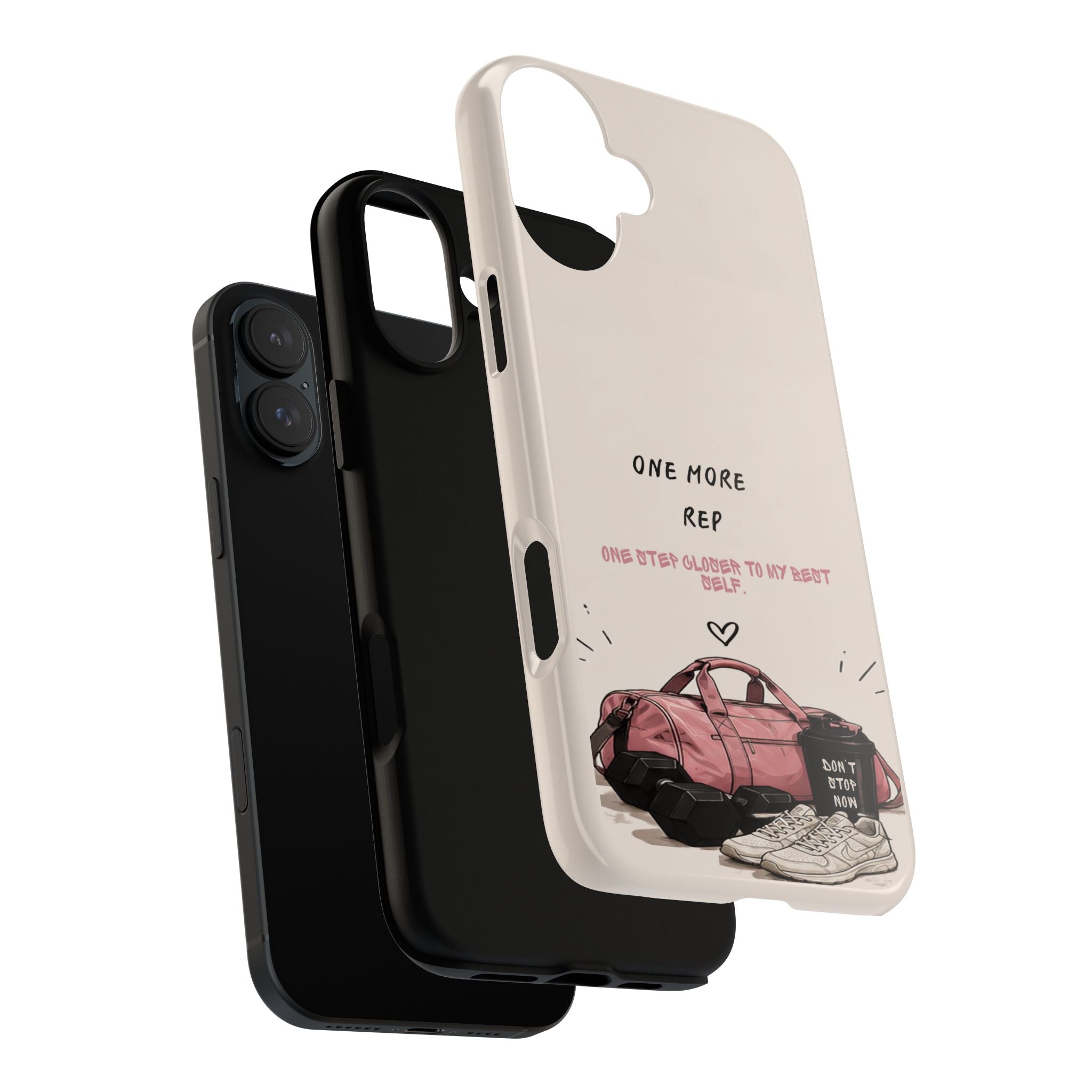 Gym Phone Case — "One More Rep" Workout Duffle & Sneakers Protective Case