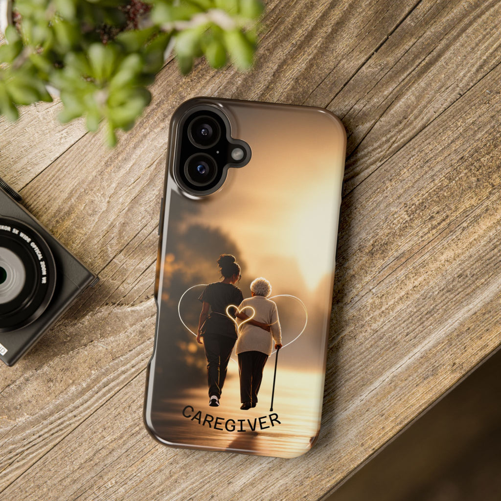 Caregiver Phone Case — Impact-Resistant Protective Case with Heart Design