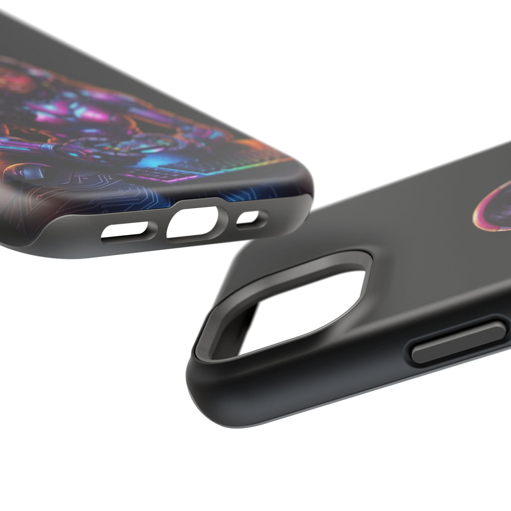 Gamer Girl Cyber Armor Phone Case — Impact‑Resistant Protective Cover
