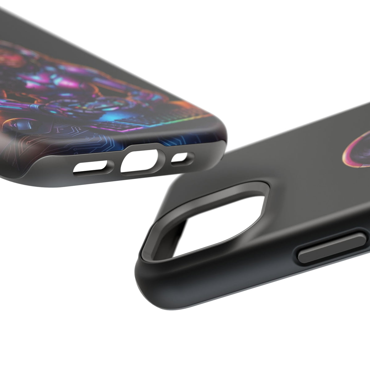 Gamer Girl Cyber Armor Phone Case — Impact‑Resistant Protective Cover