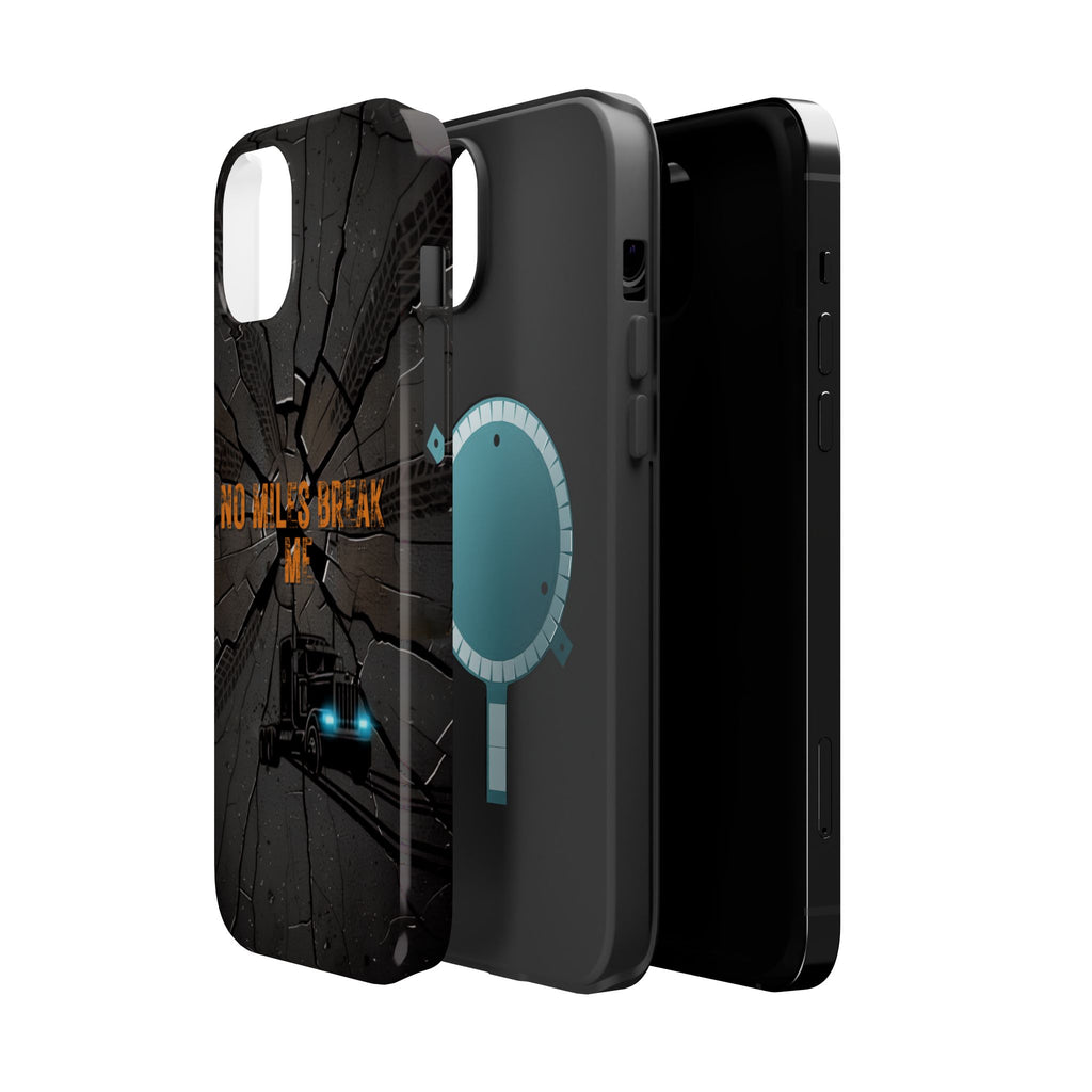 Phone Case — Fiery Semi Truck Magnetic Impact-Resistant Case