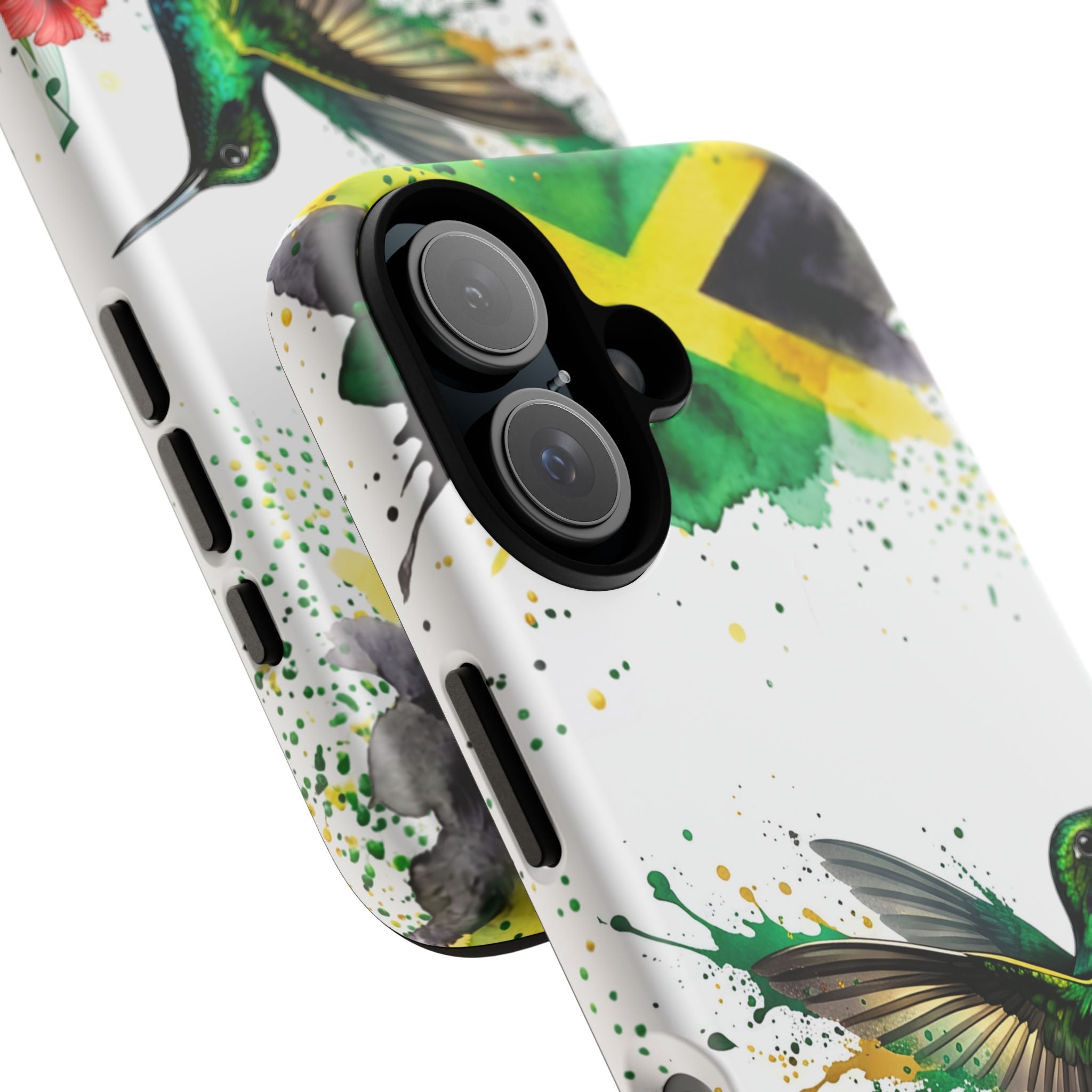 Hummingbird Jamaica Tough Phone Case – Tropical Floral Protective Cover