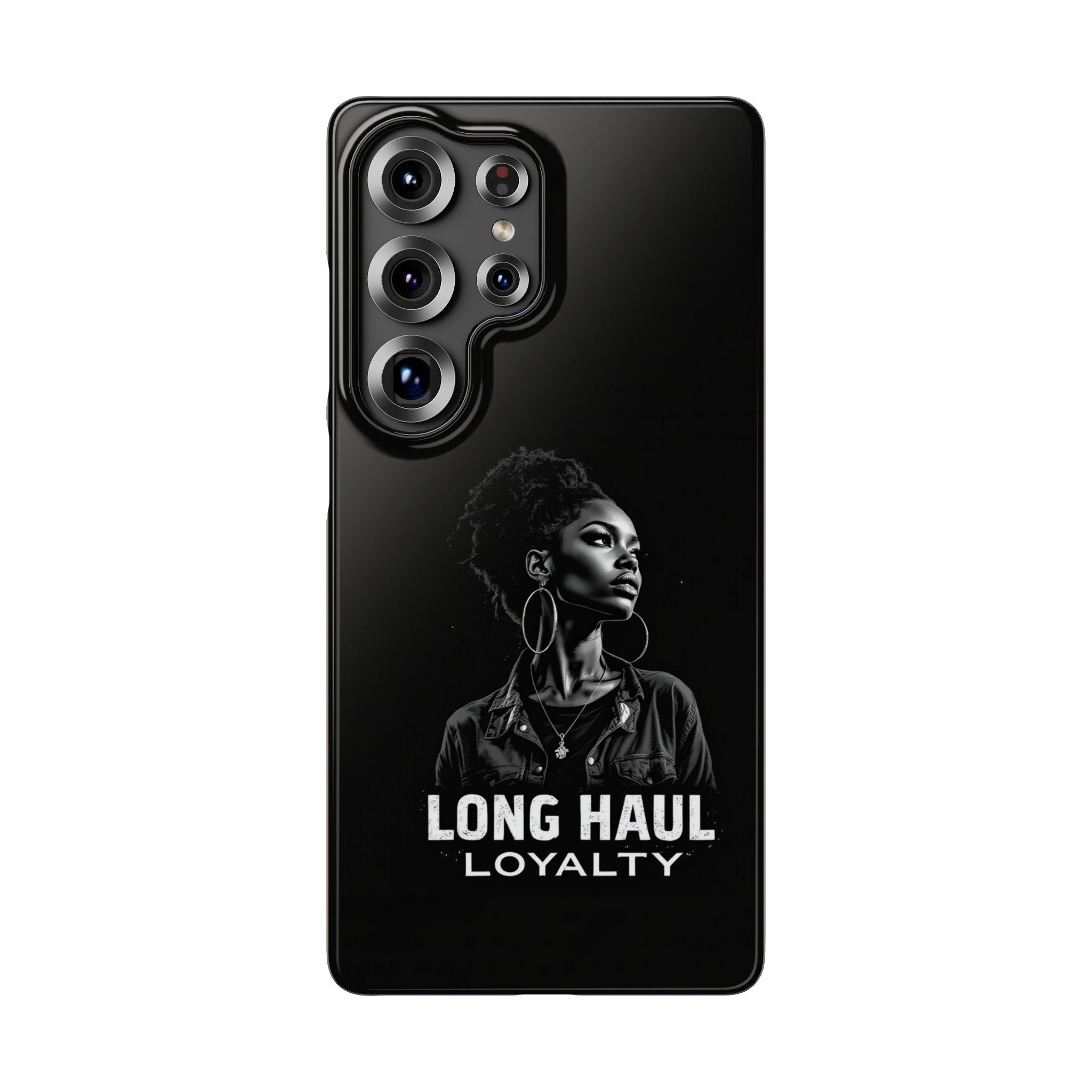 Phone Case — "Long Haul Loyalty" Black Portrait Snap Case