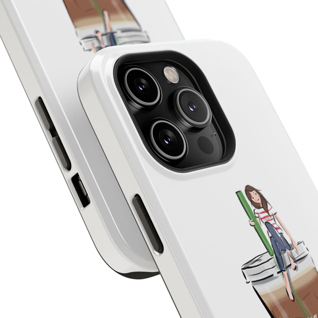 Iced Coffee & Me Phone Case — Cute Illustration 'Emotional Support Iced Coffee' Impact-Resistant Case