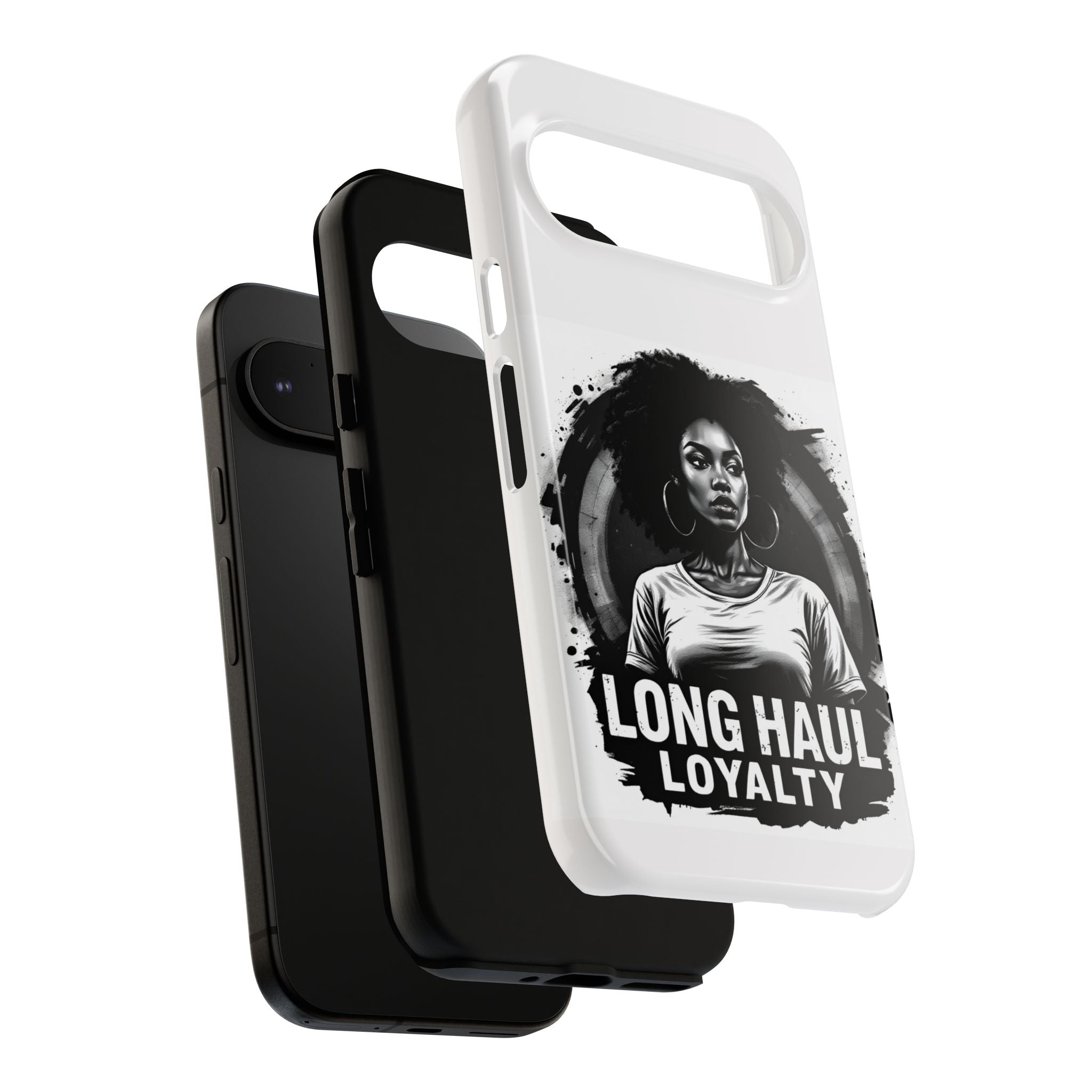 Phone Case — "Long Haul Loyalty" Black & White Portrait Protective Case