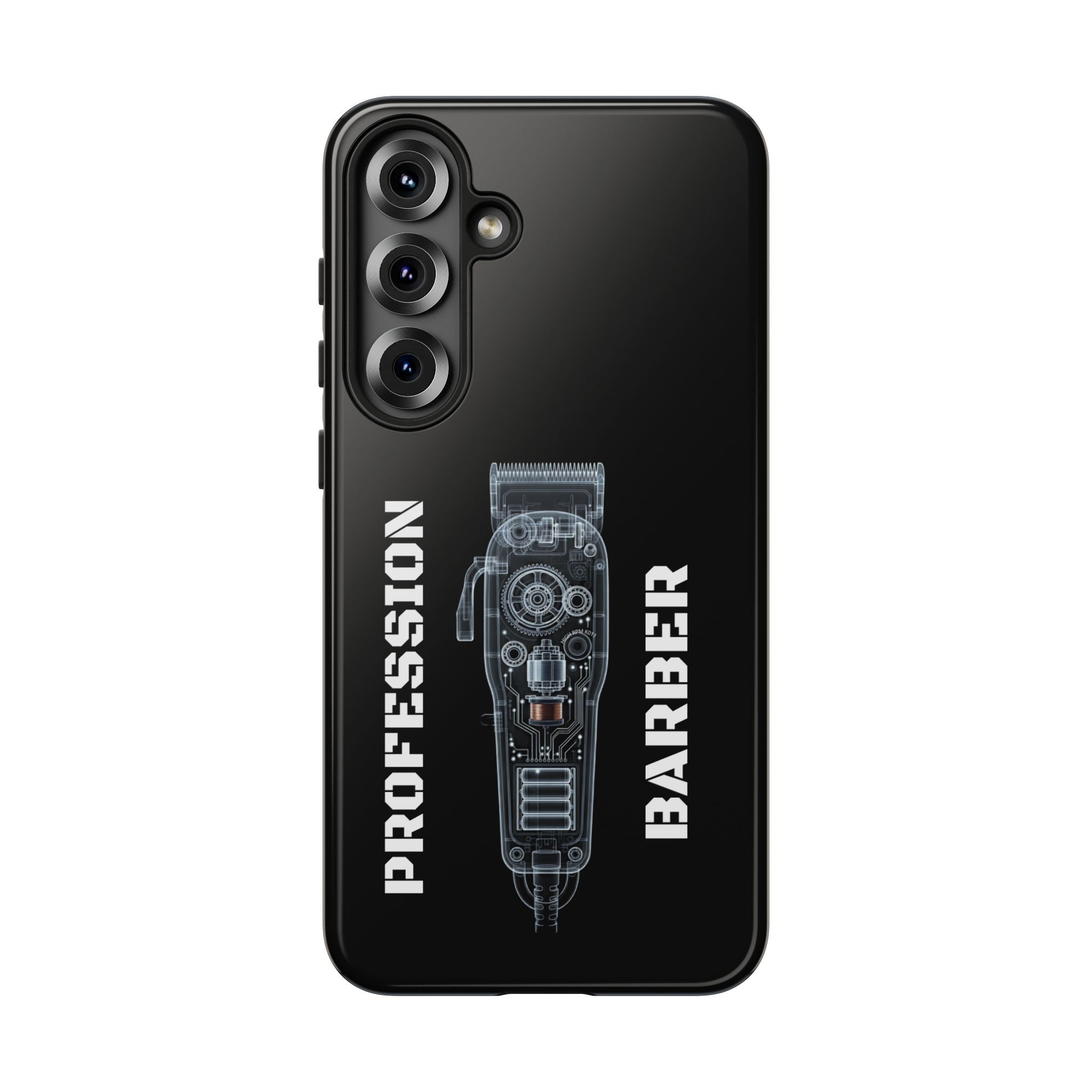 Barber Clip Cord X‑Ray Tough Phone Case – Professional Barber Gift