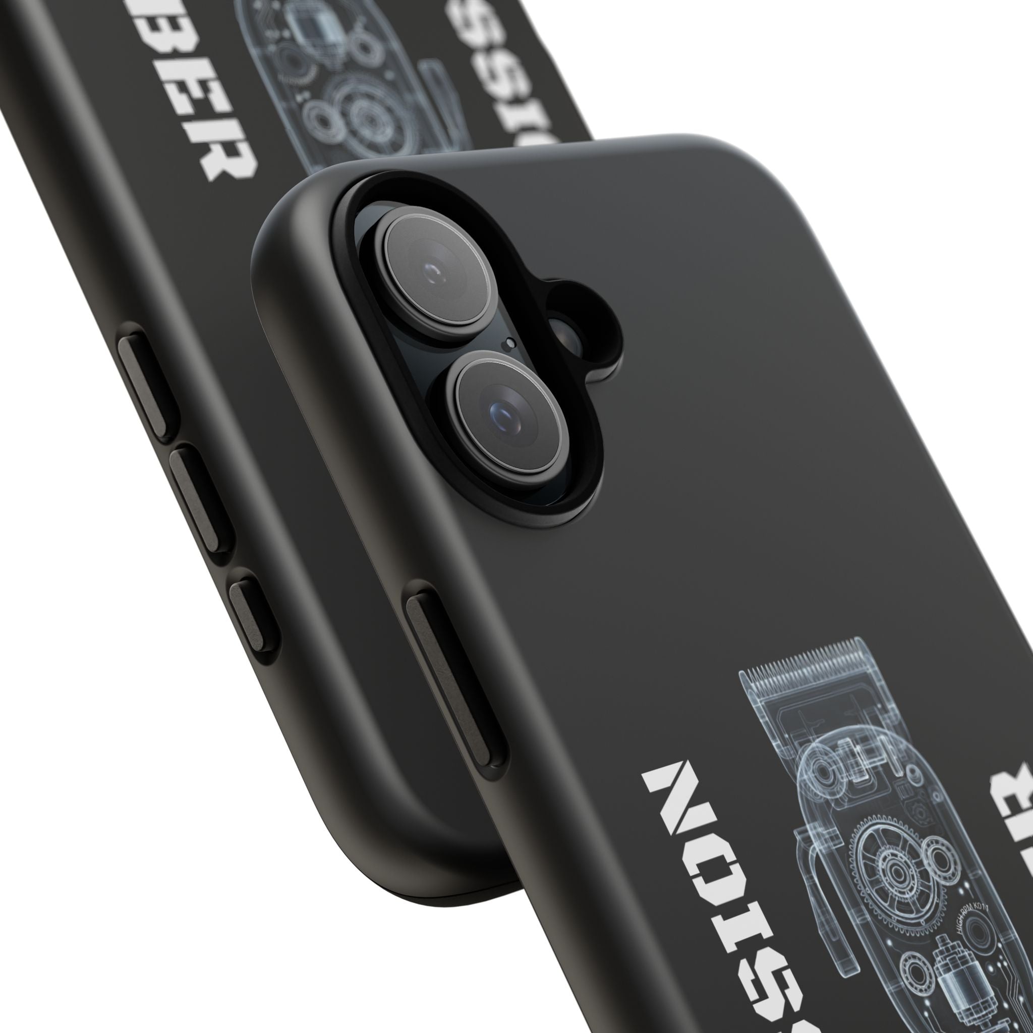 Barber Clip Cord X‑Ray Tough Phone Case – Professional Barber Gift