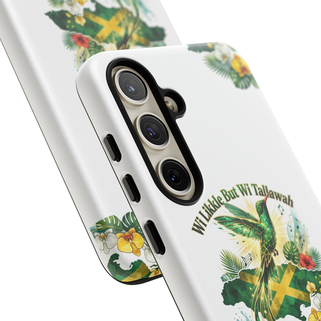 Jamaica Hummingbird Phone Case — “Wi Likkle But Wi Tallawah” Tropical Protective Cover