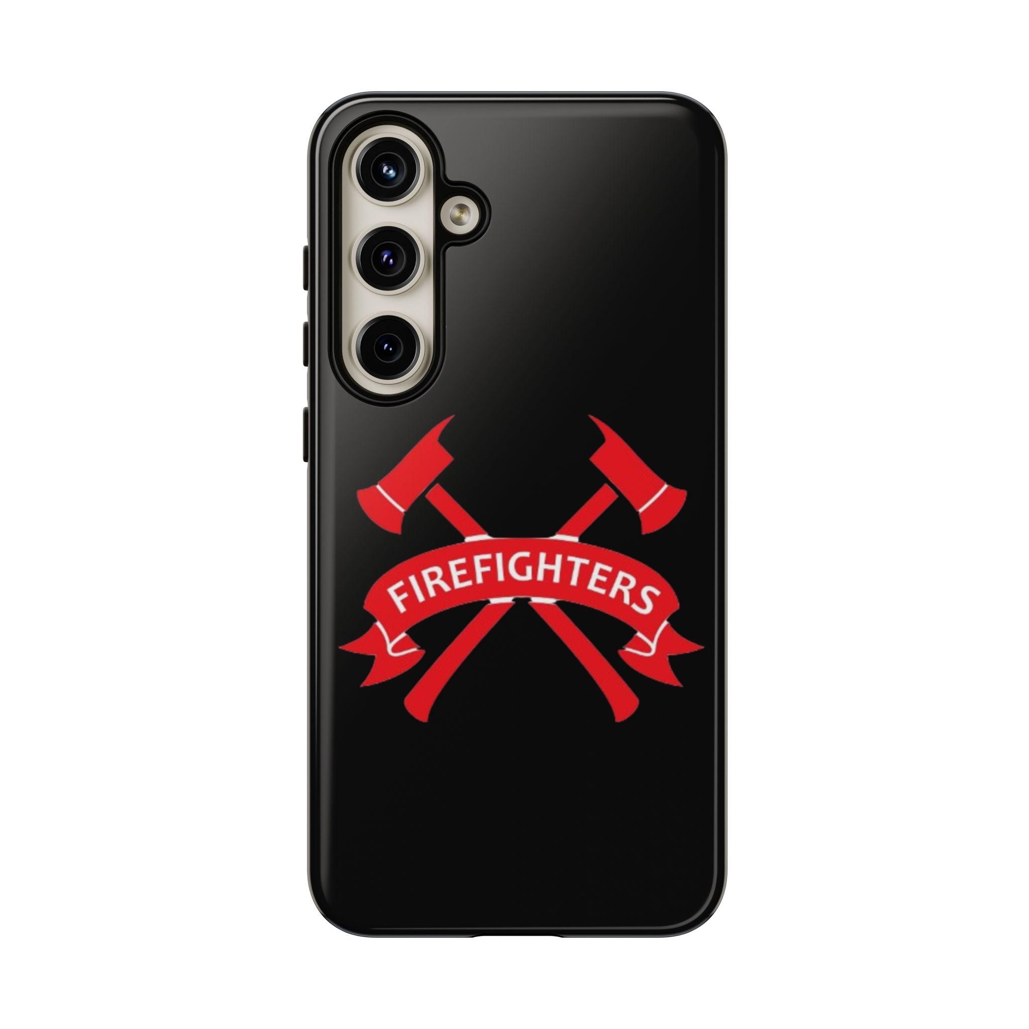 Firefighters Tough Phone Case — Red Crossed Axes Design