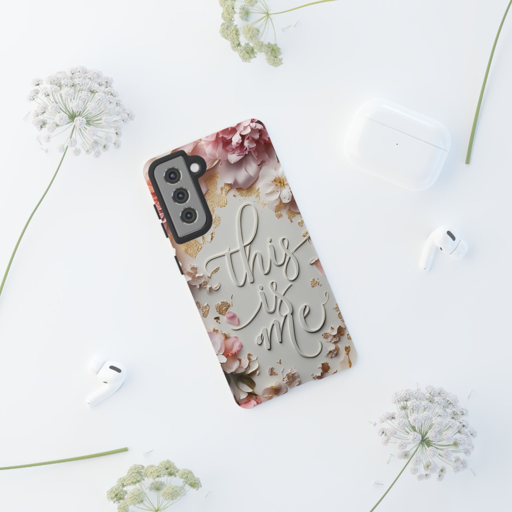 Phone Case — "This Is Me" Floral Tough Case