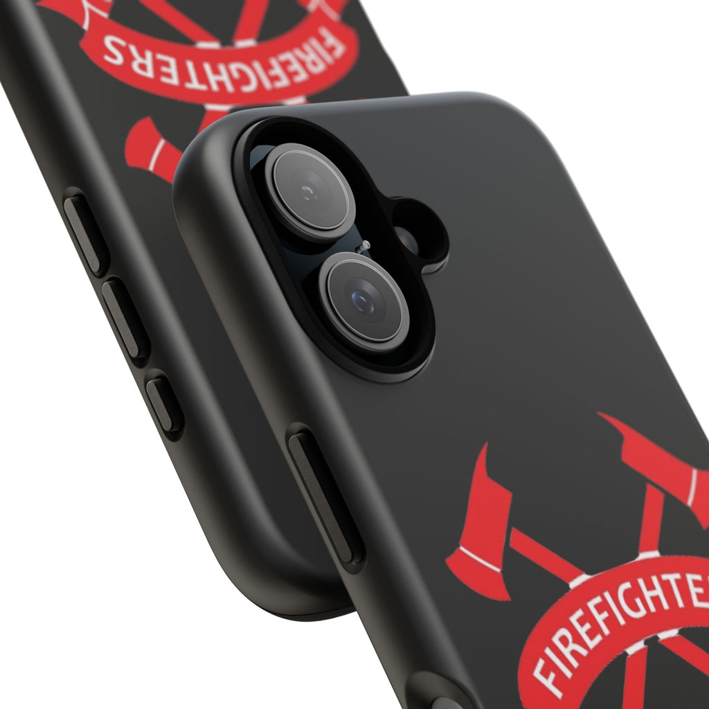 Firefighters Tough Phone Case — Red Crossed Axes Design