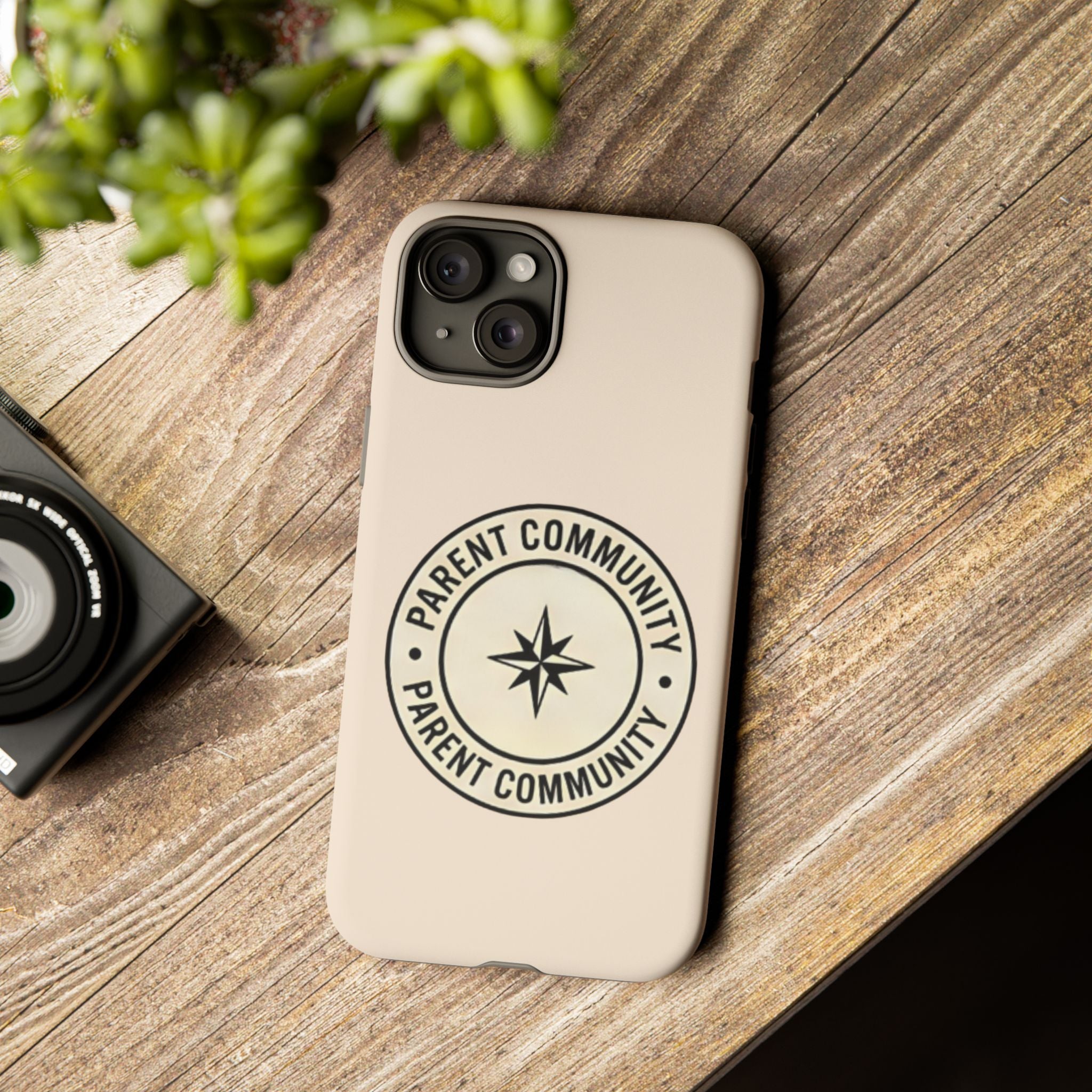Parent Community Tough Phone Case — Durable Compass Logo Protective Cover